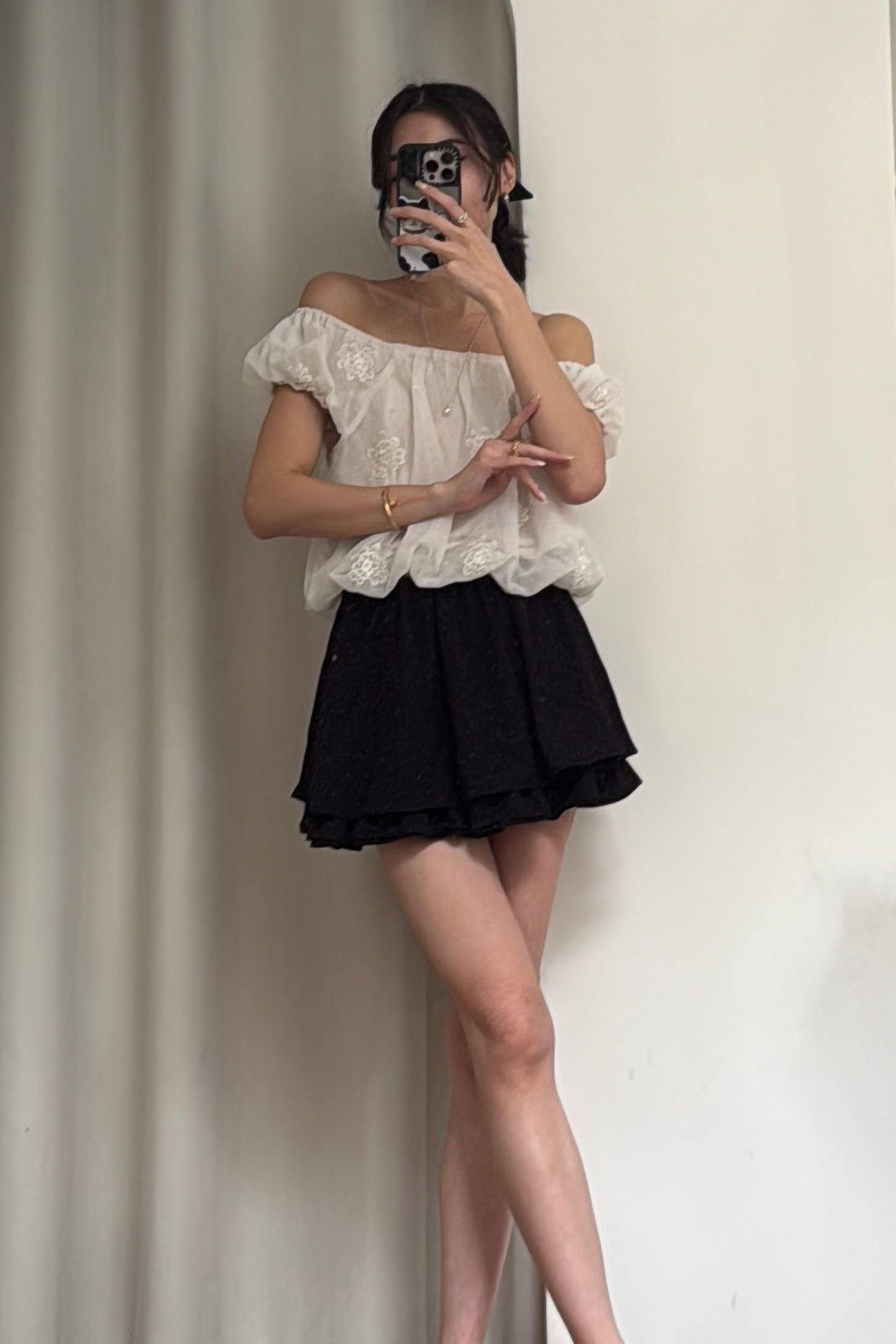 〖少女可愛〗 Bloom Puff Top & Flare Mini Skort ✨Best套裝 【原價$950】