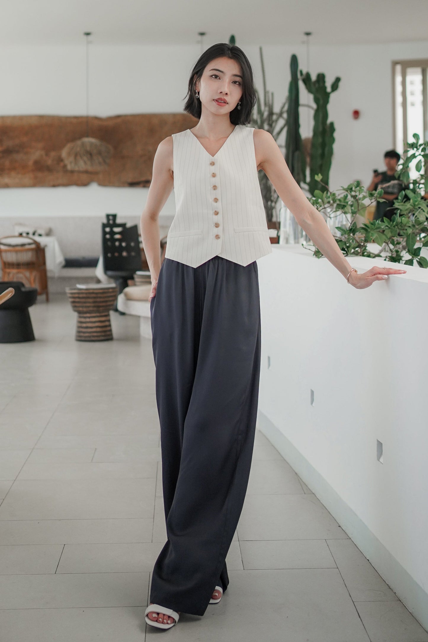 𝐉𝐮𝐥 ℰ́𝓉ℯ́ 𝖢𝗂𝗍𝗒𝗅𝗂𝗇𝖾 Pinstripe Tailor Vest