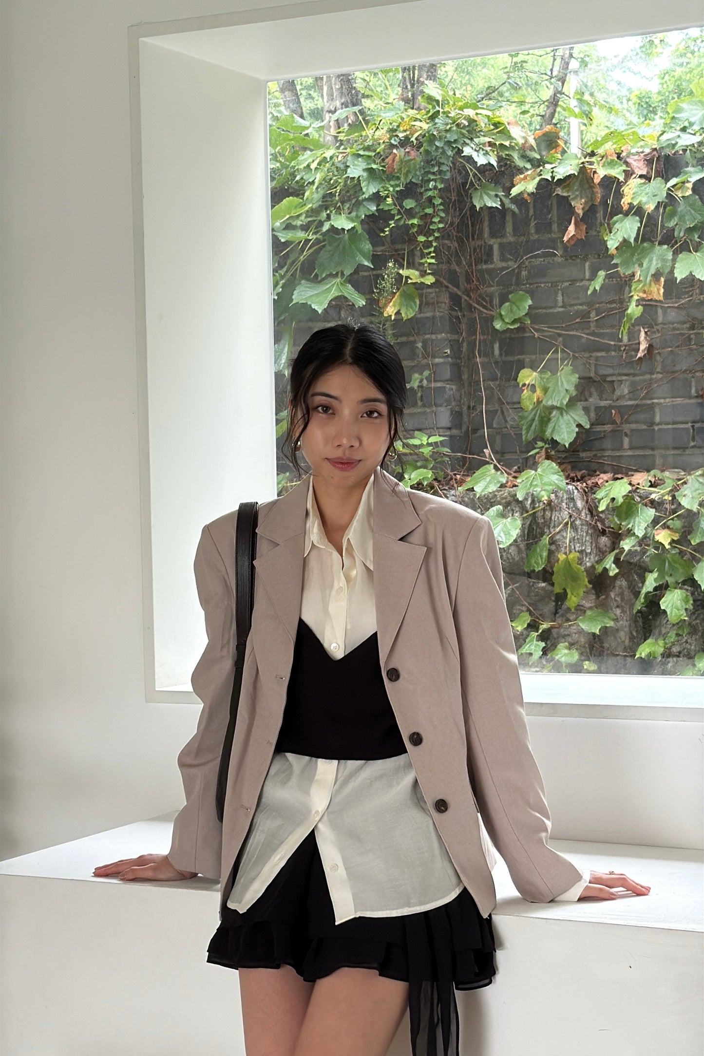𝐒𝐞𝐩🇰🇷 Taupe City Blazer
