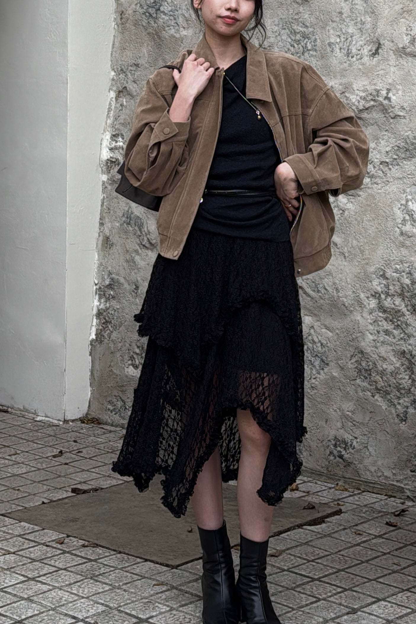 𝐒𝐞𝐩🇰🇷 Layered Lace Midi Skirt