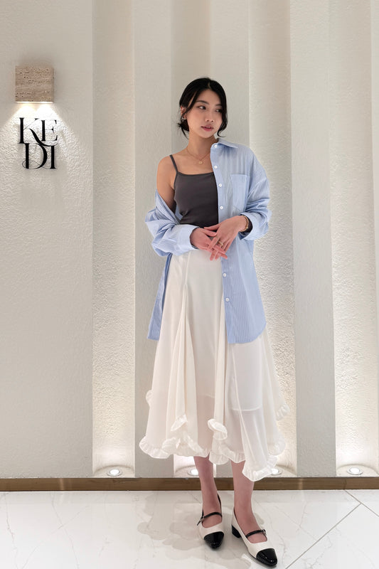 𝐌𝐚𝐫🇰🇷【大熱restock款】Silhouette Flow Skirt