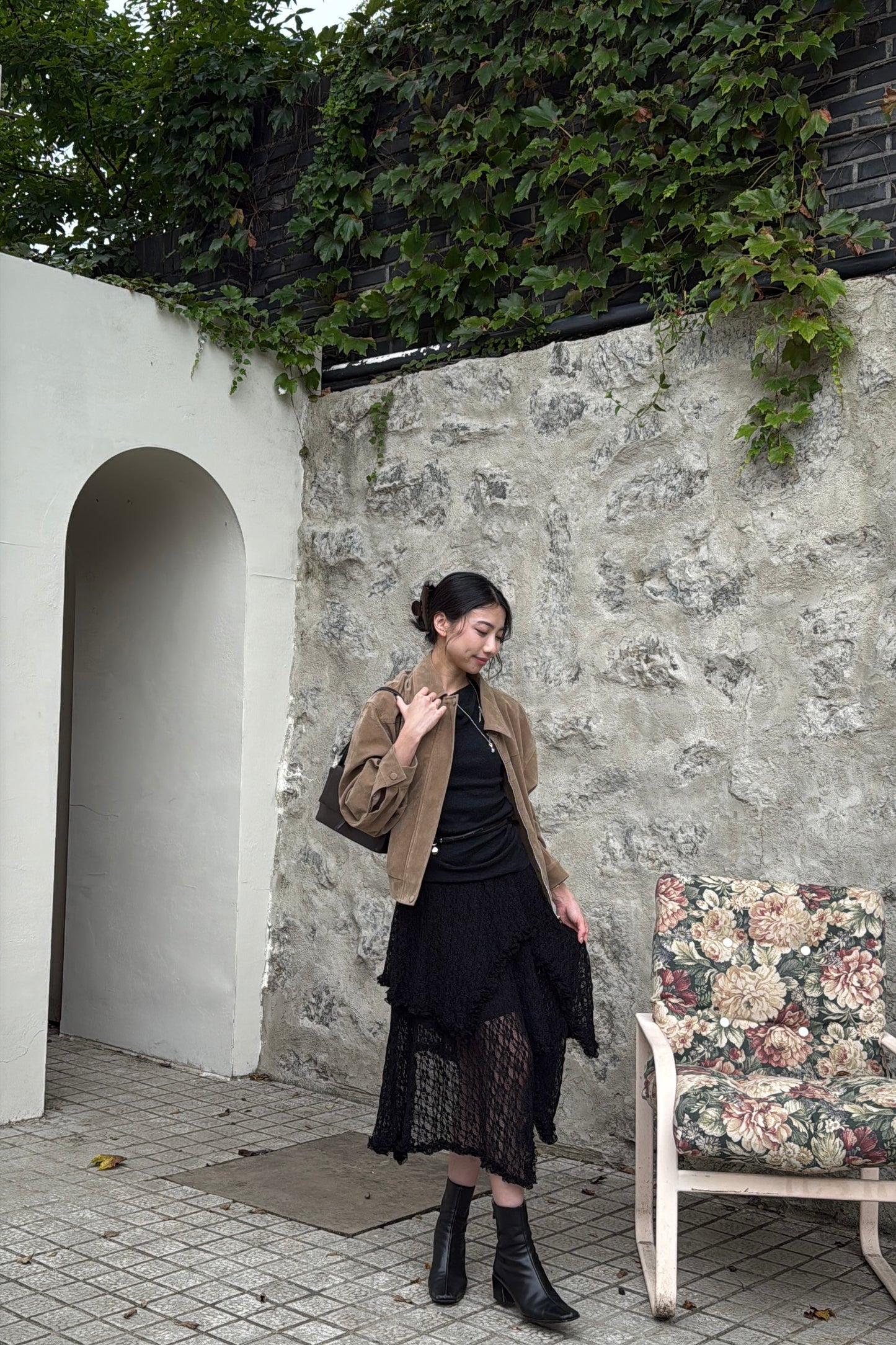 𝐒𝐞𝐩🇰🇷 Layered Lace Midi Skirt