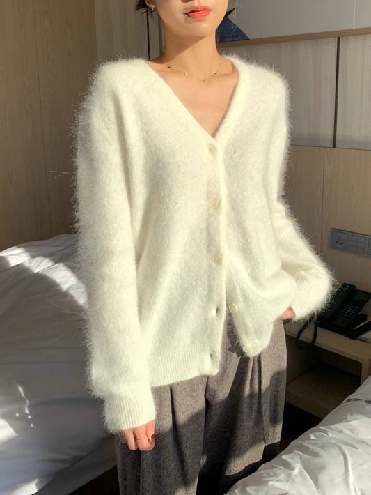 𝐍𝐨𝐯🇰🇷 Angora Soft V Cardigan【熱賣回歸款!】