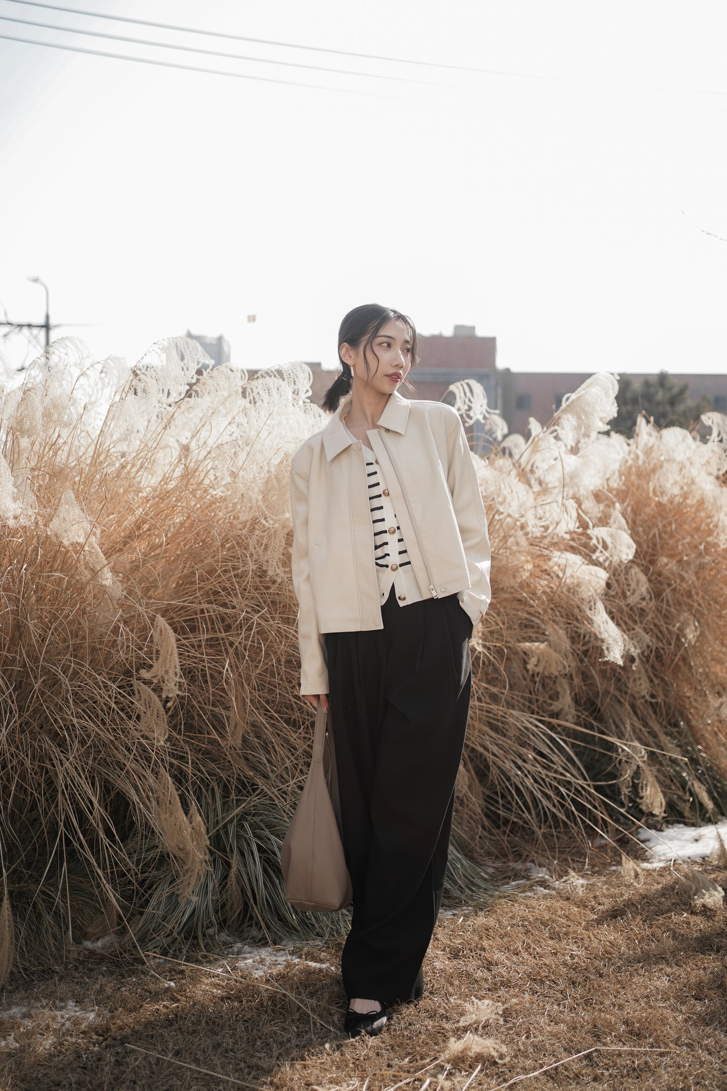 Wide Leg Pleated Pants