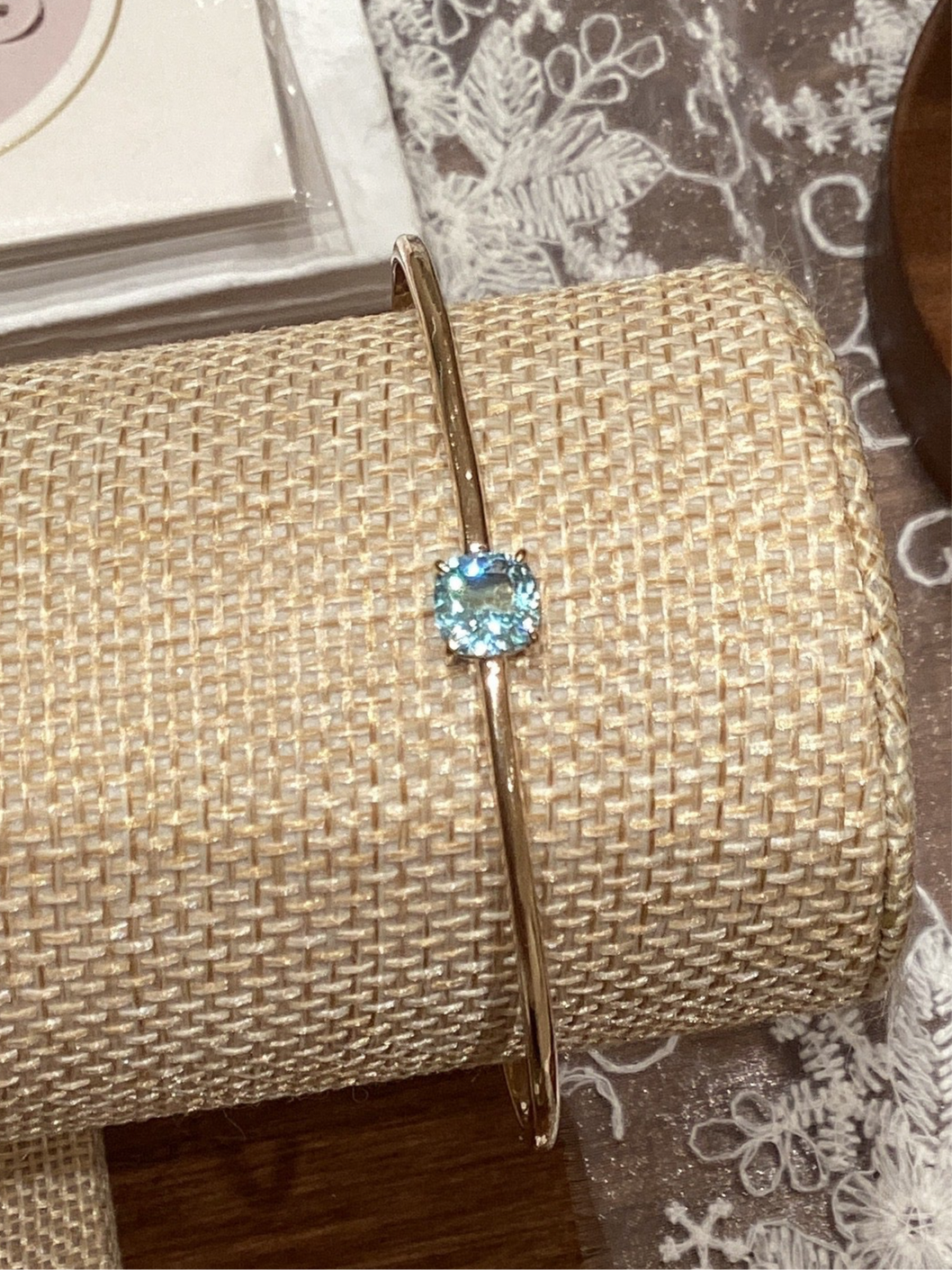 【Lara】Serenity Vert Bracelet Plaqué Or