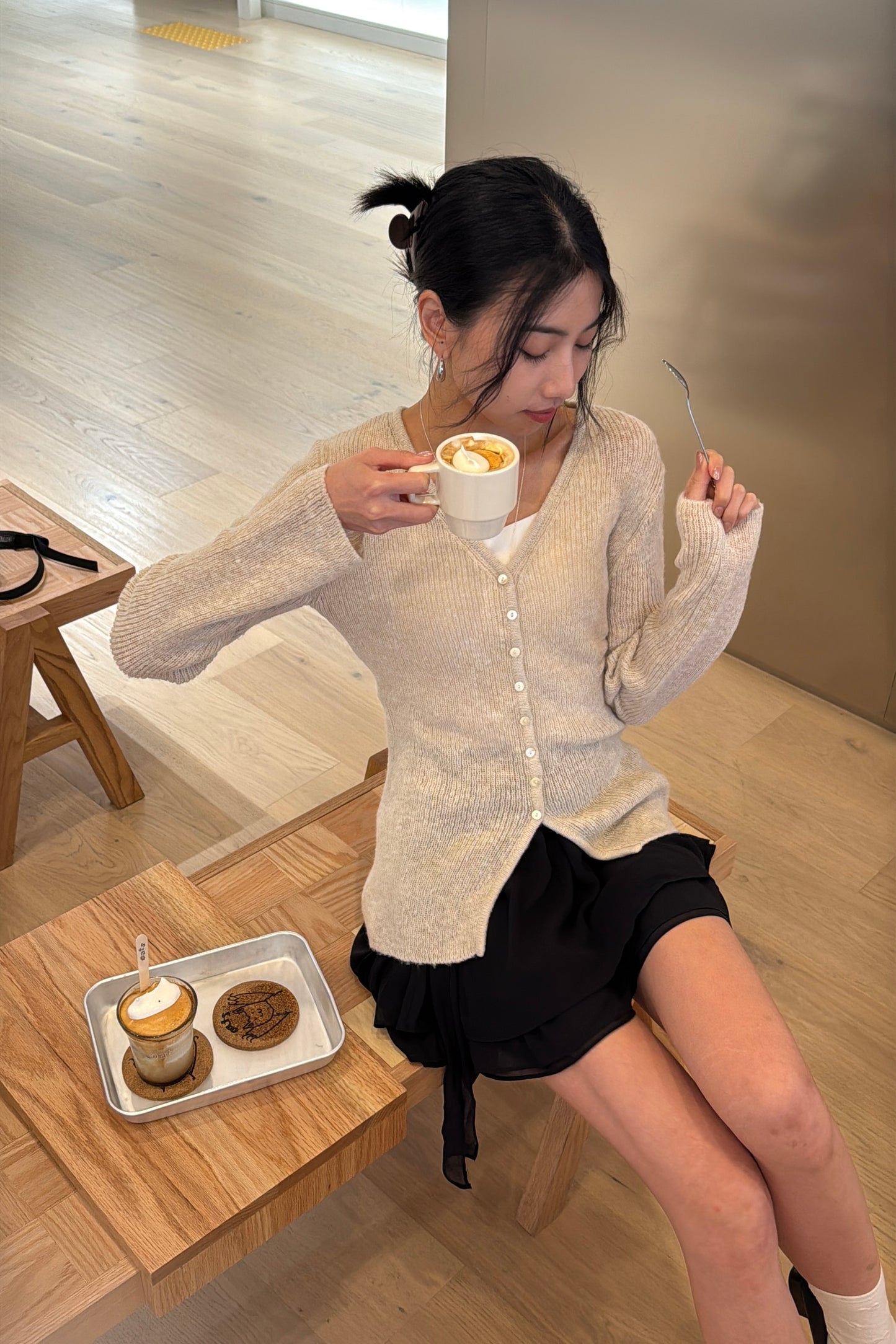 𝐒𝐞𝐩🇰🇷 V-neck Longline Knit