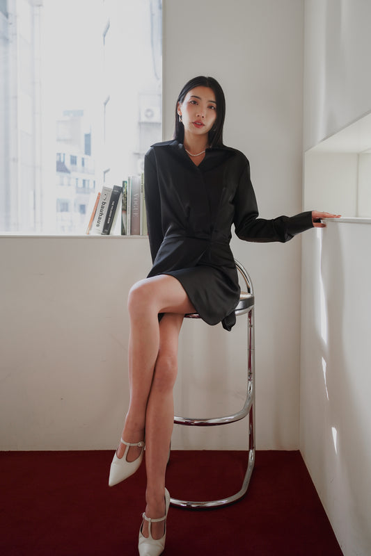 𝙎𝙖𝙡𝙚❣️ Silky Shirt Dress
