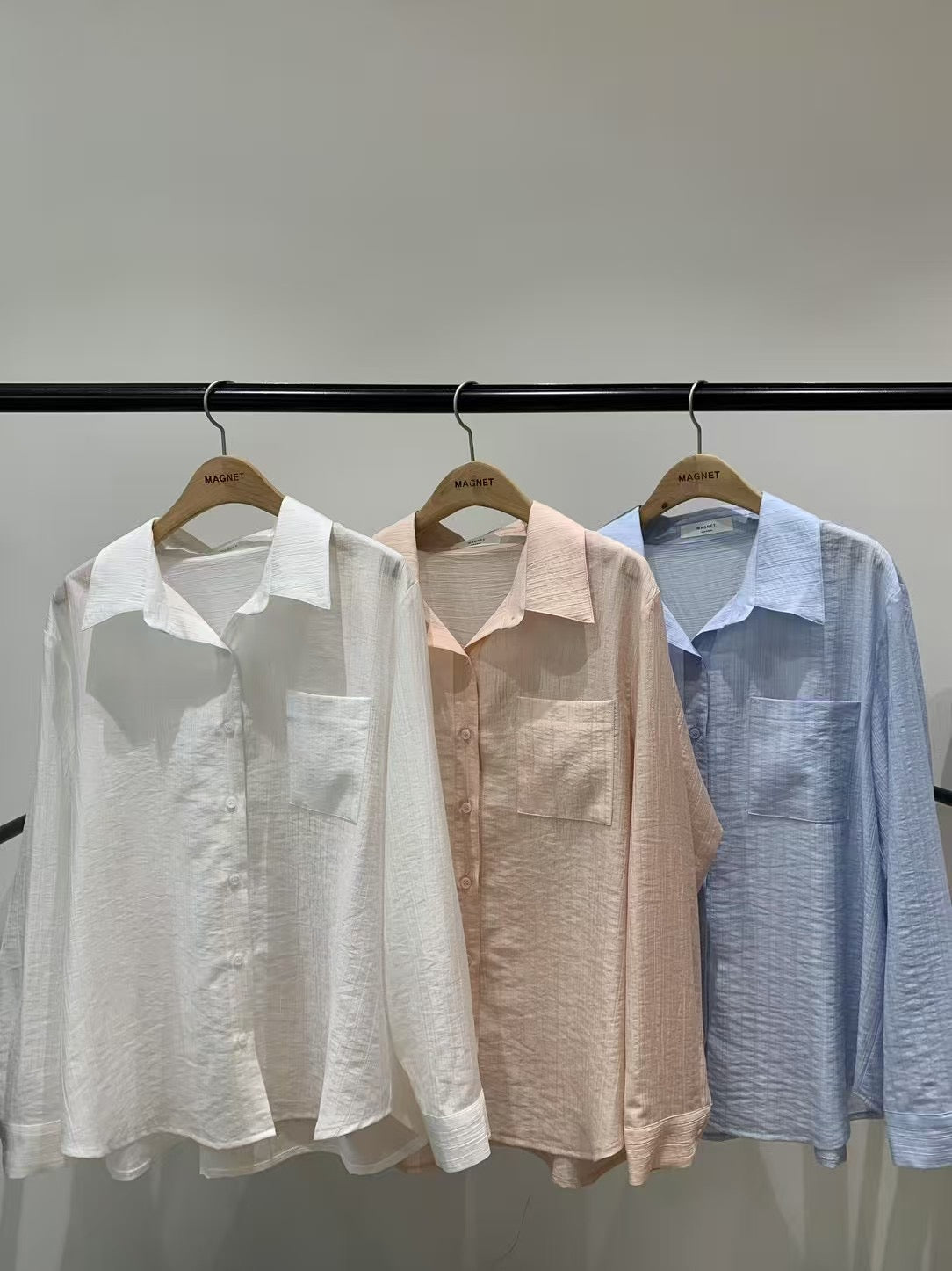 𝐌𝐚𝐲🇰🇷 【高級天絲】Tencil Flowing Shirt