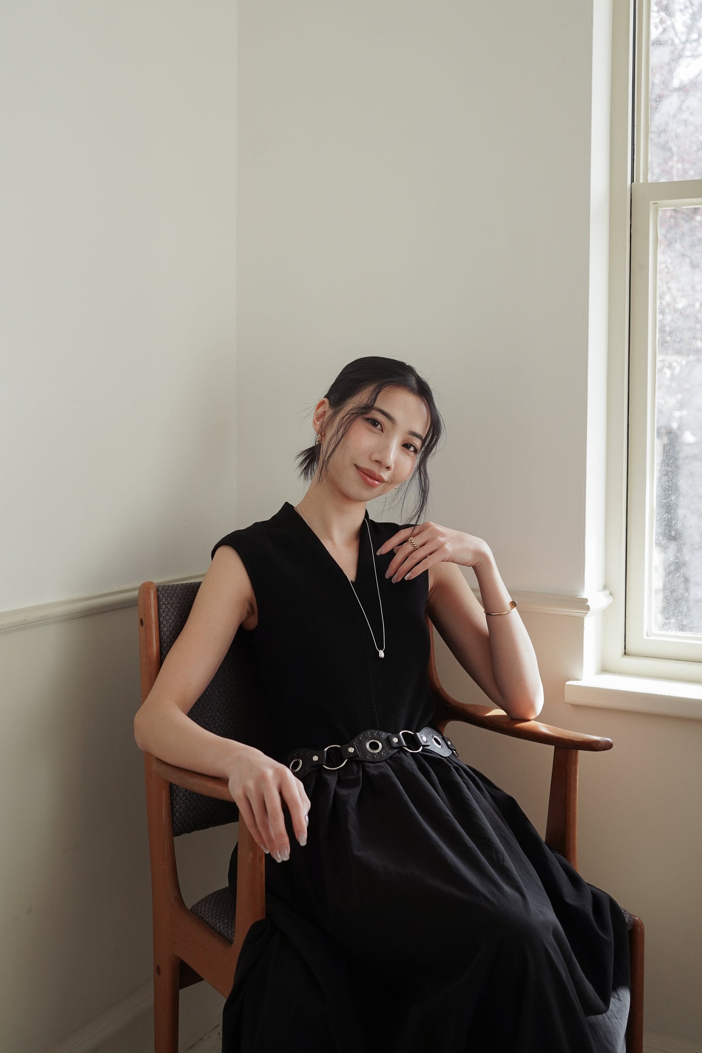 𝐌𝐚𝐫🇰🇷 Adjustable Silver Drop Necklace