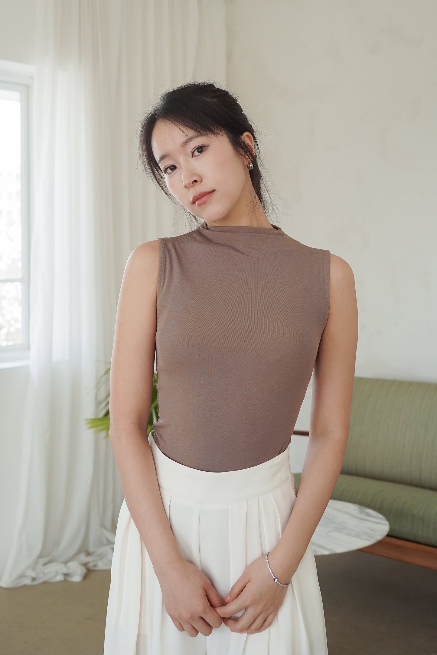 𝐌𝐚𝐫🇰🇷 Super soft! Mochi Half-neck Vest 〖0327.Live〗