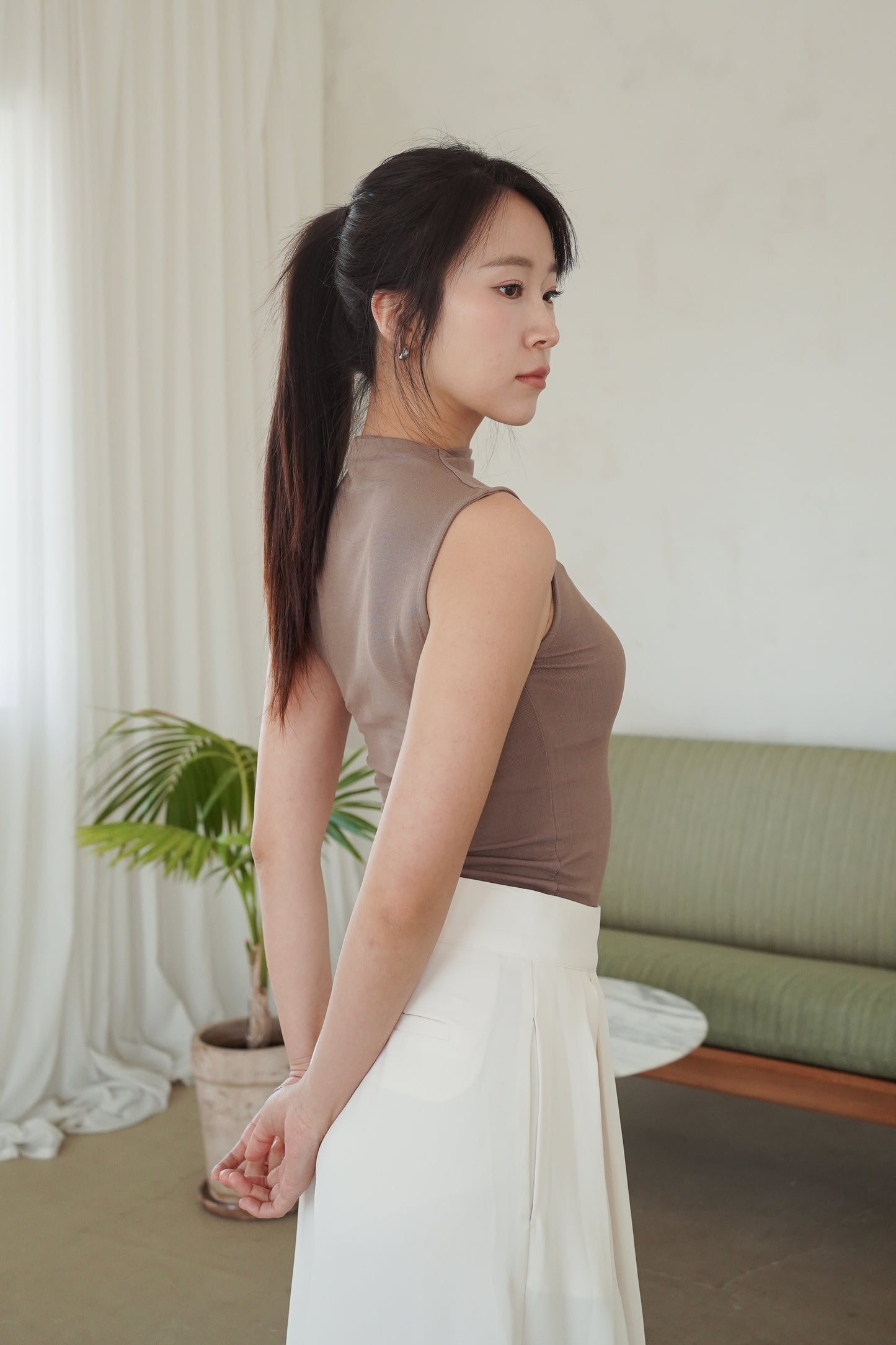 𝐌𝐚𝐫🇰🇷 Super soft! Mochi Half-neck Vest 〖0327.Live〗
