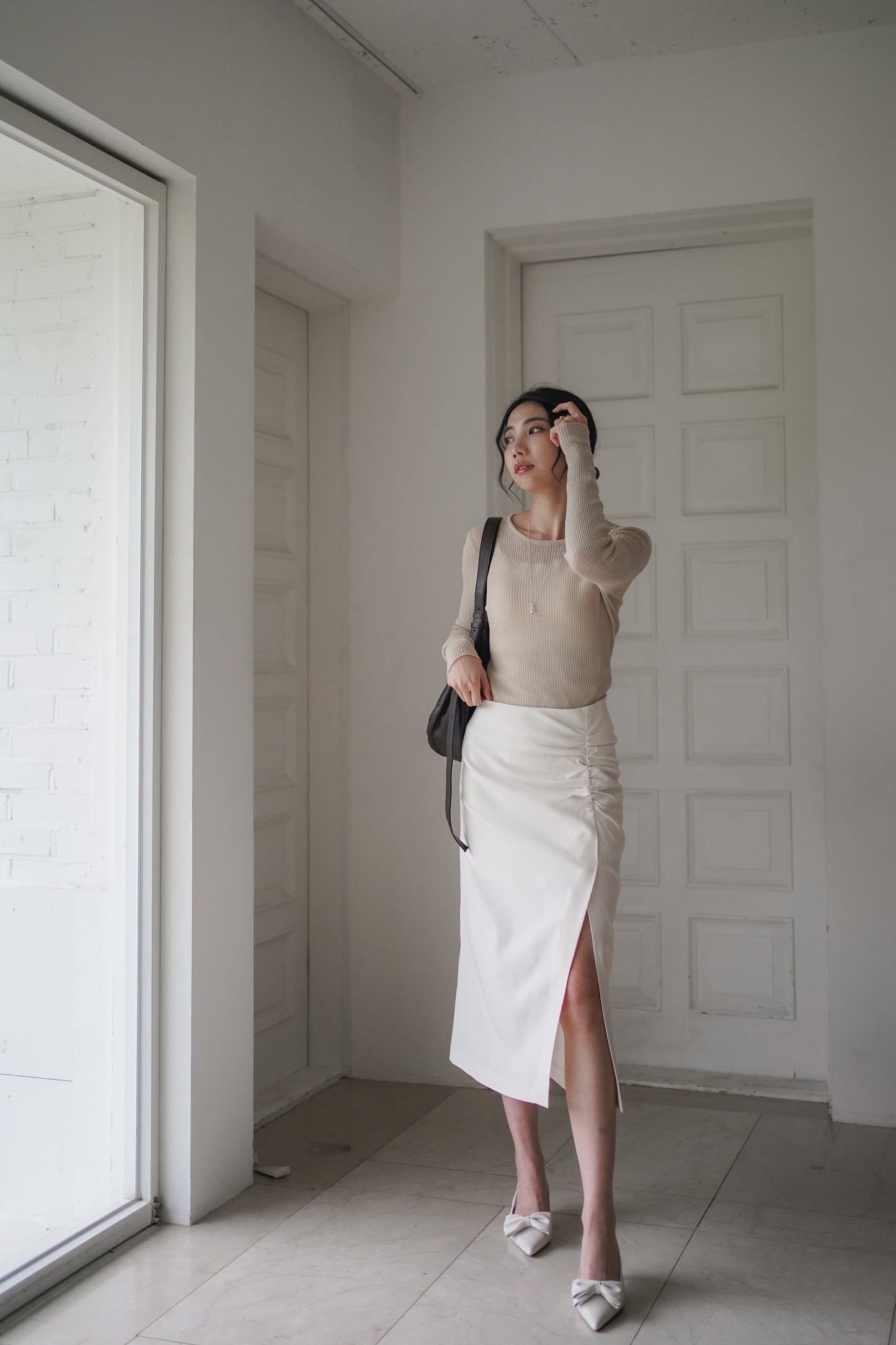 𝐒𝐞𝐩🇰🇷 Noir Sheer Slim Knit