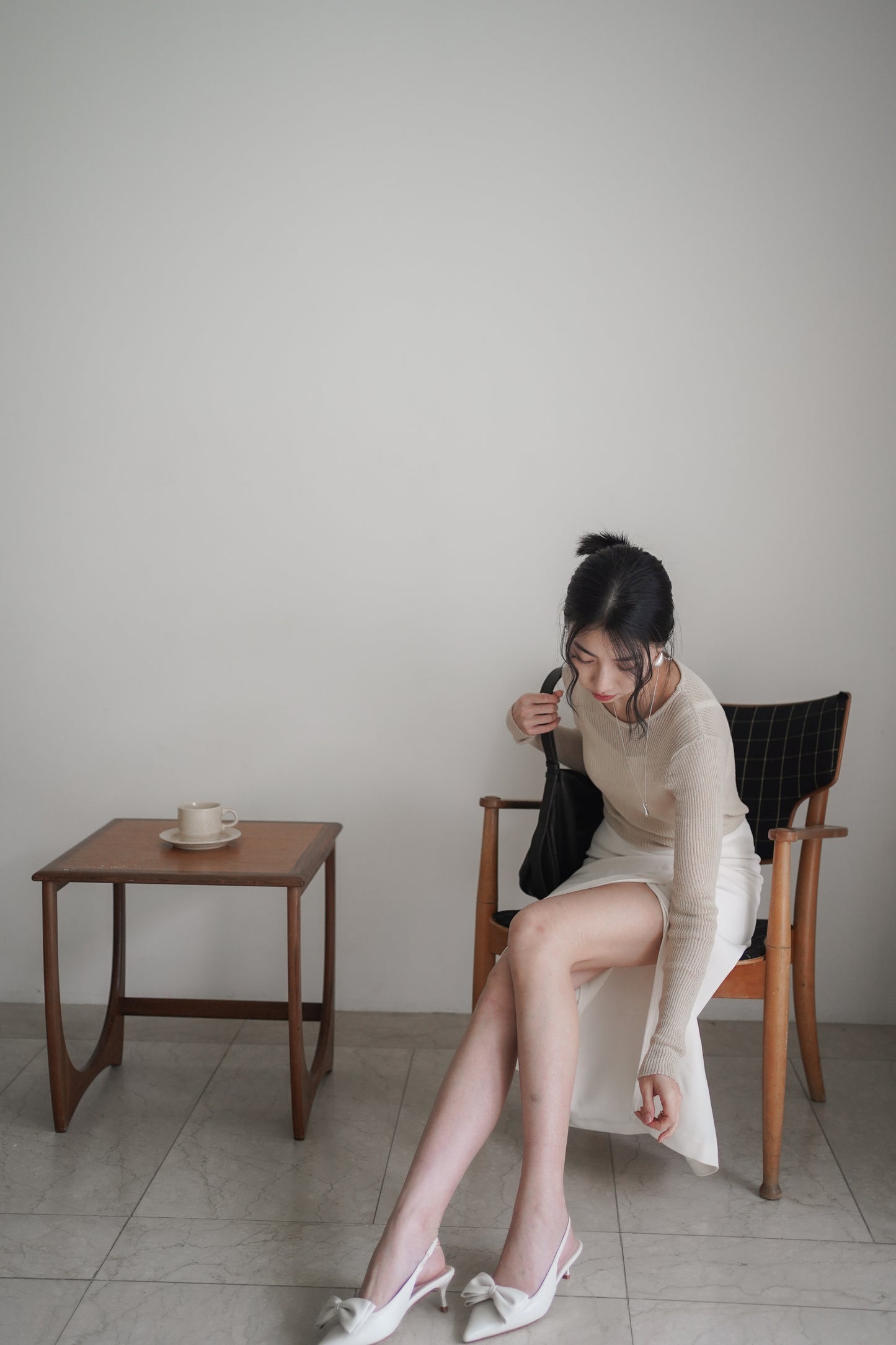 𝐒𝐞𝐩🇰🇷 Noir Sheer Slim Knit