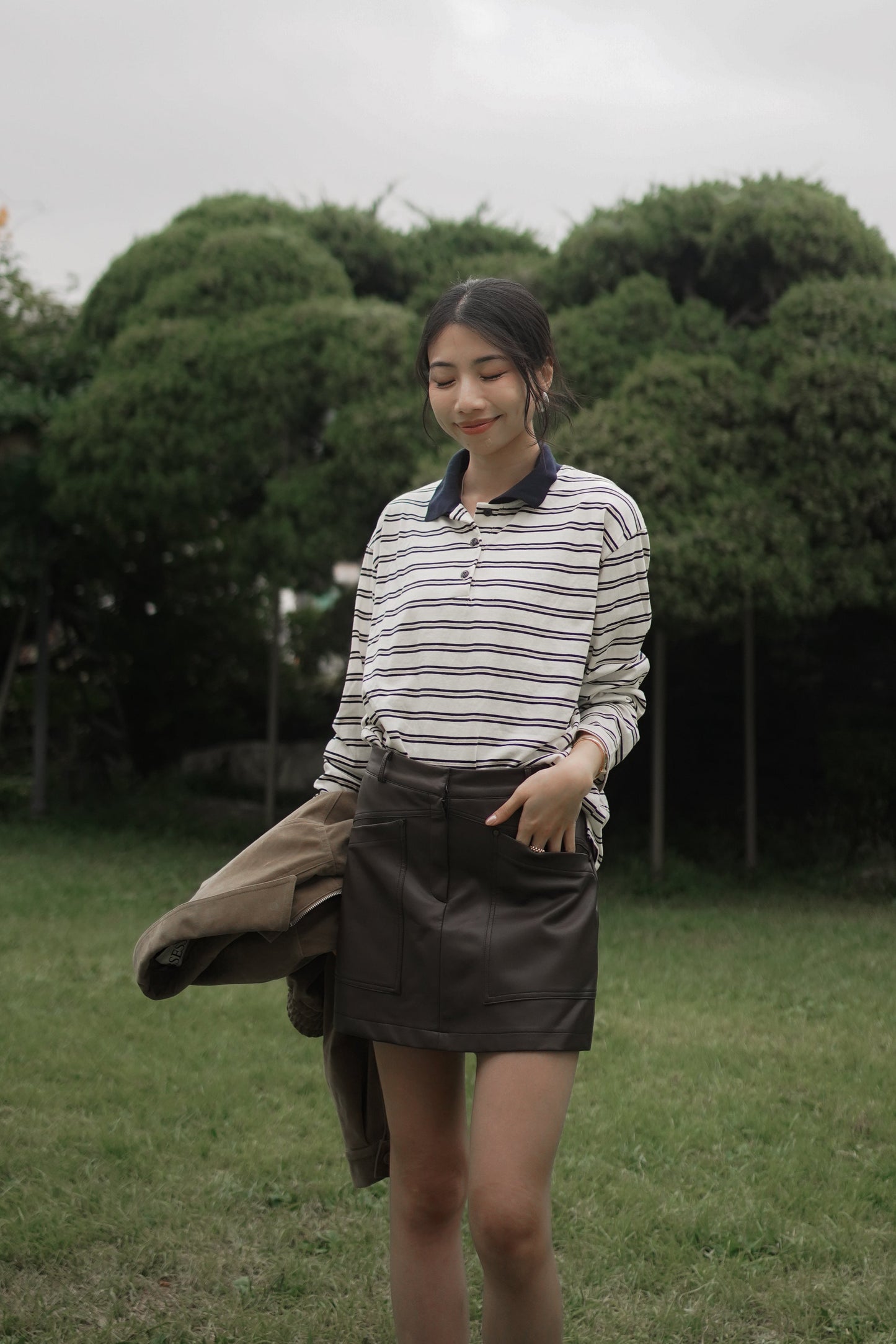 𝐒𝐞𝐩🇰🇷 Cambridge Stripes Cotton Polo
