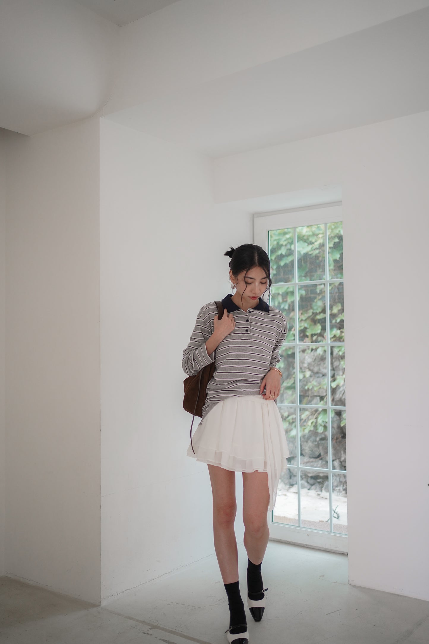 𝐒𝐞𝐩🇰🇷 Cambridge Stripes Cotton Polo