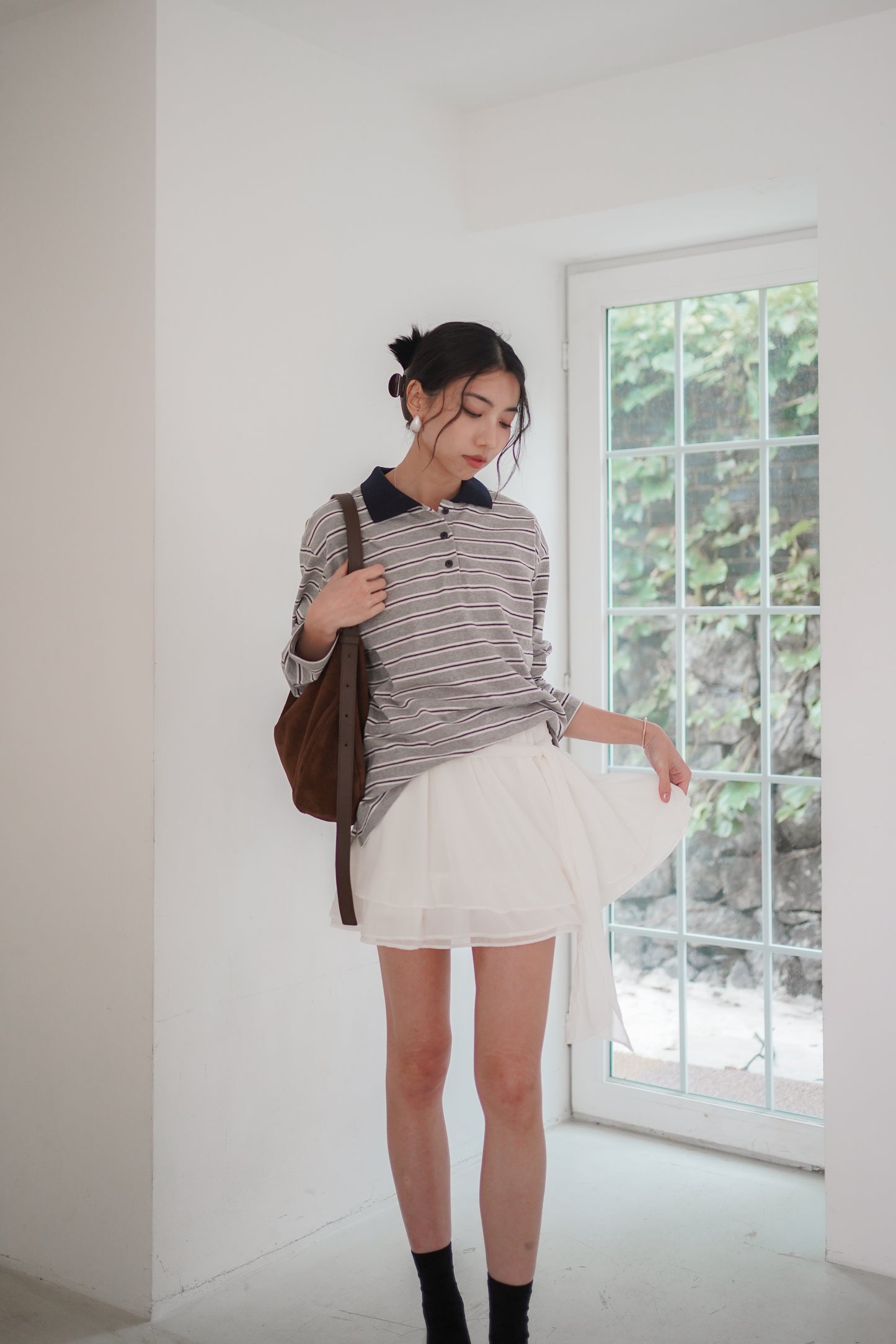 𝐒𝐞𝐩🇰🇷 Cambridge Stripes Cotton Polo