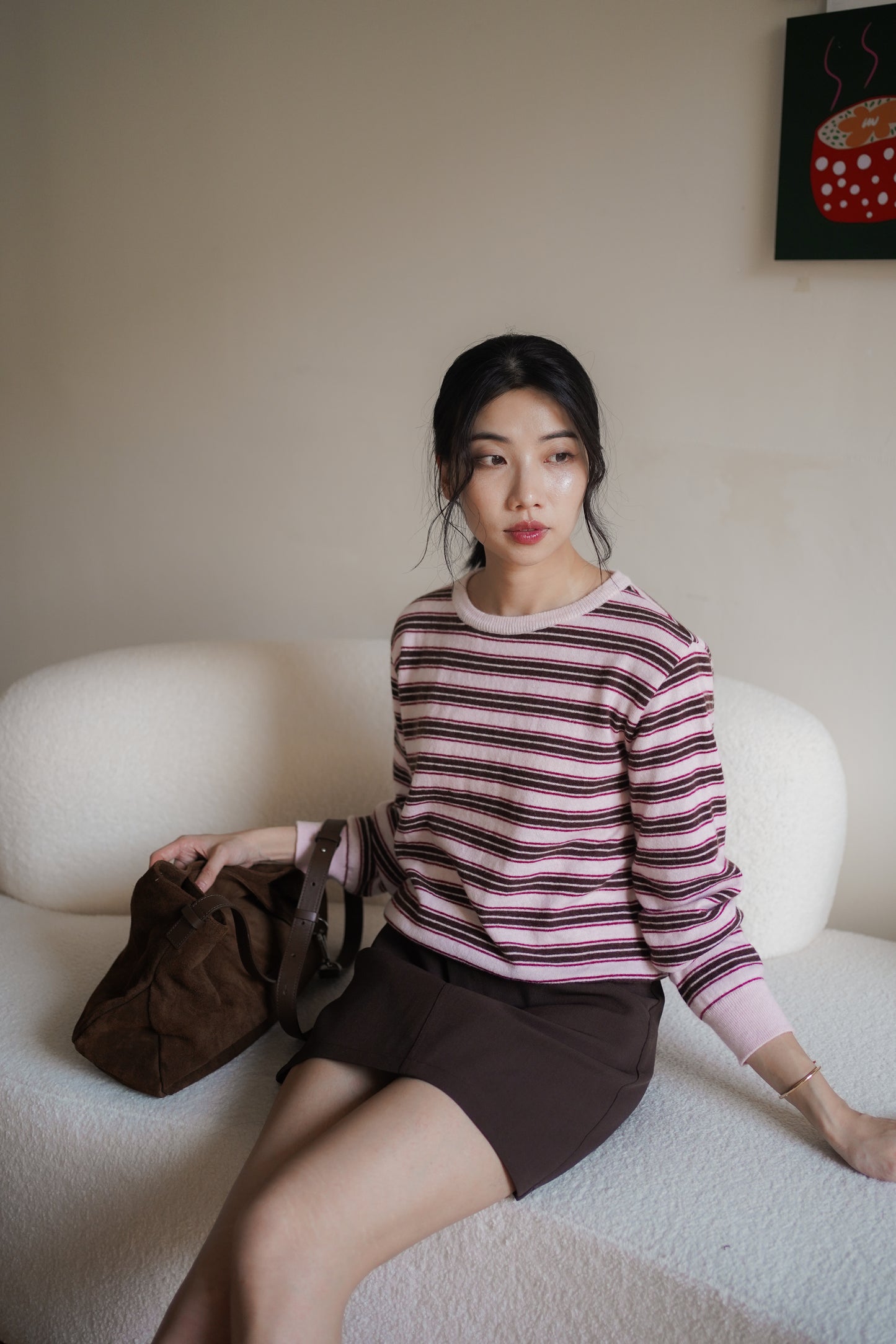 𝐎𝐜𝐭 Mellow Stripe Knit 【Cashmere & Merino Wool 】