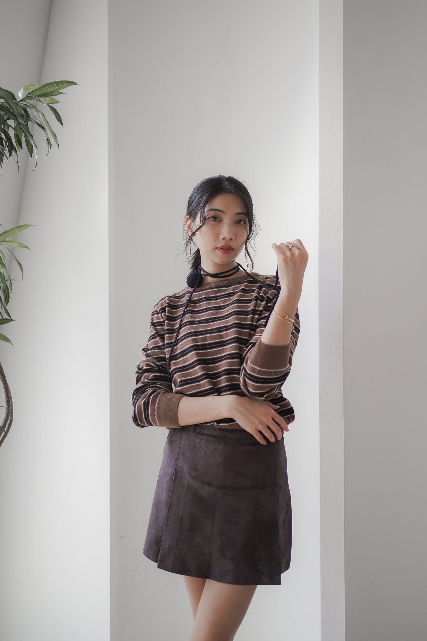 𝐎𝐜𝐭 Mellow Stripe Knit 【Cashmere & Merino Wool 】
