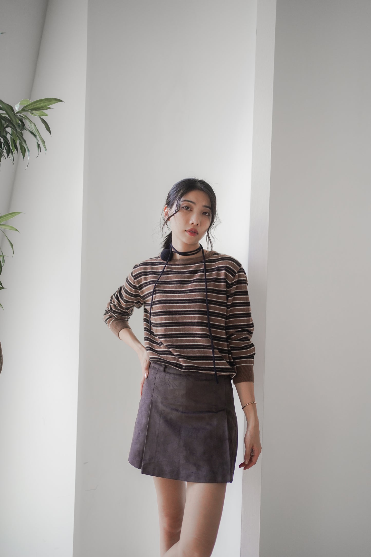 𝐎𝐜𝐭 Mellow Stripe Knit 【Cashmere & Merino Wool 】
