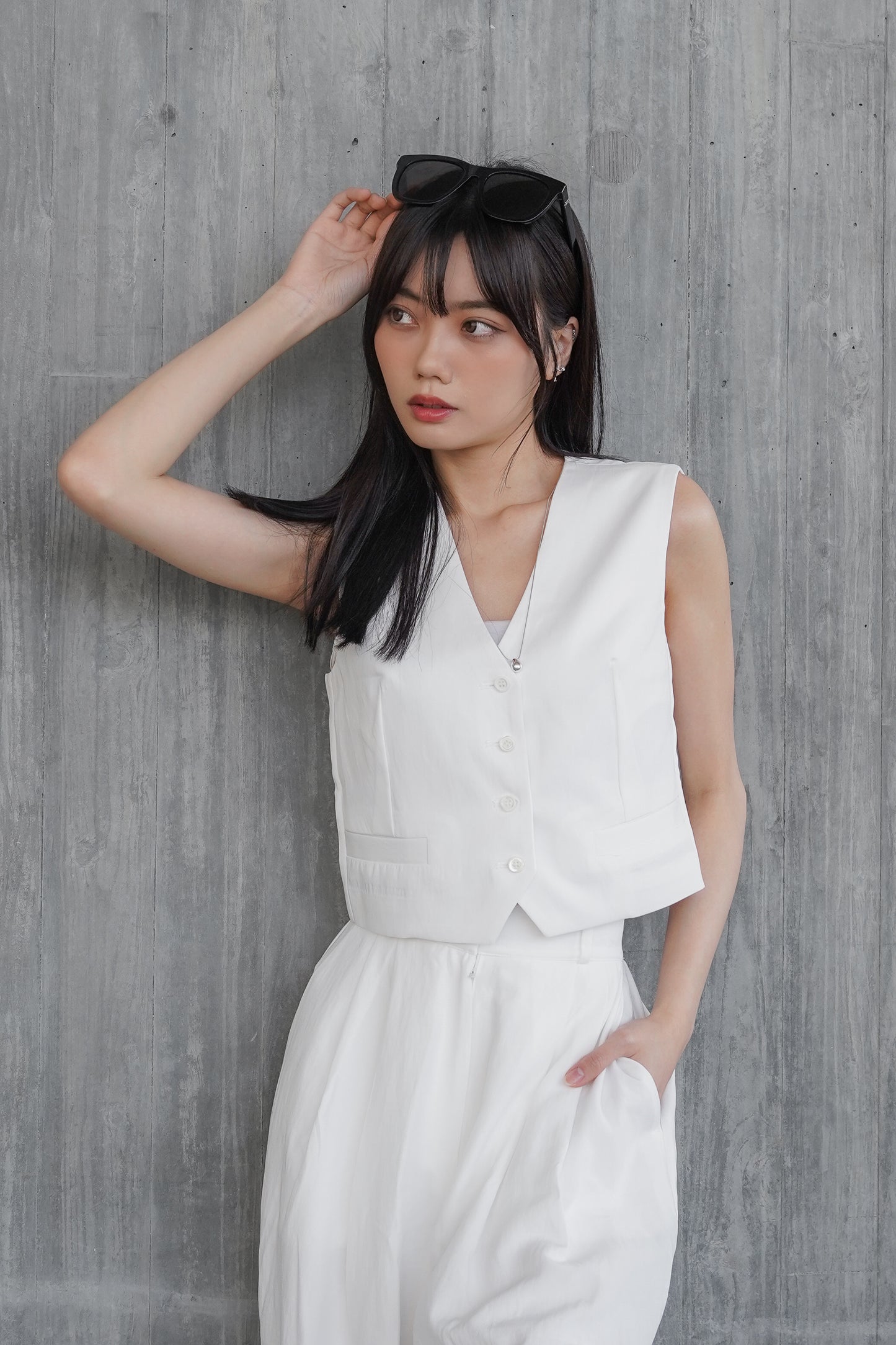 〖知性優雅〗 Nylon Suit Vest & Pants Set✨Best套裝【原價$1040】