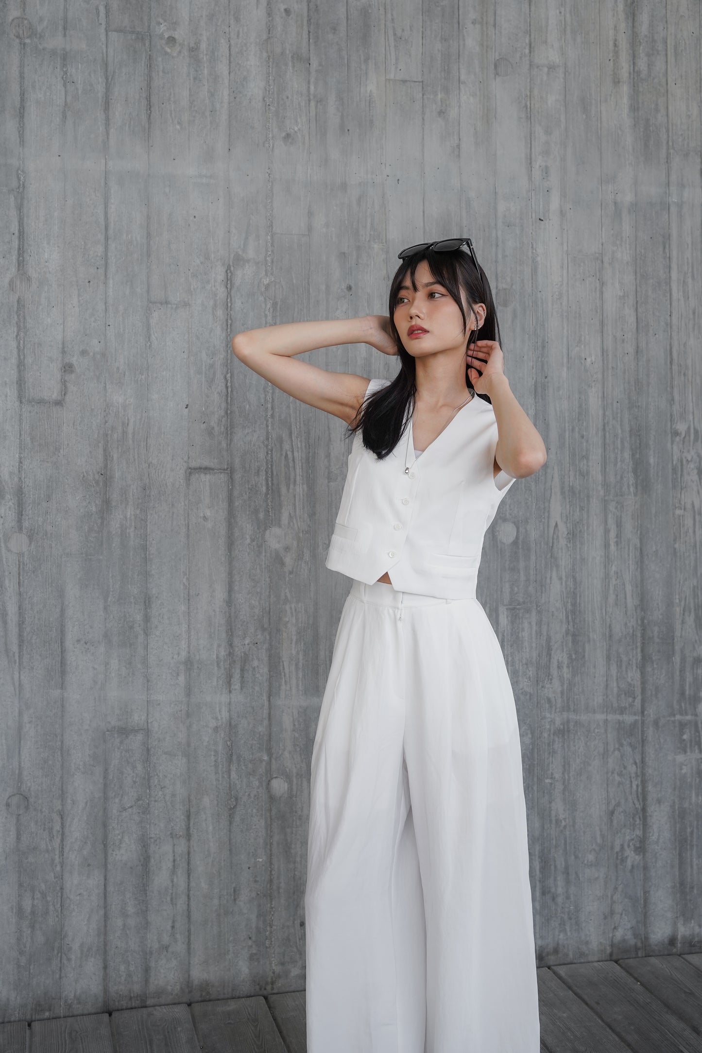 〖知性優雅〗 Nylon Suit Vest & Pants Set✨Best套裝【原價$1040】