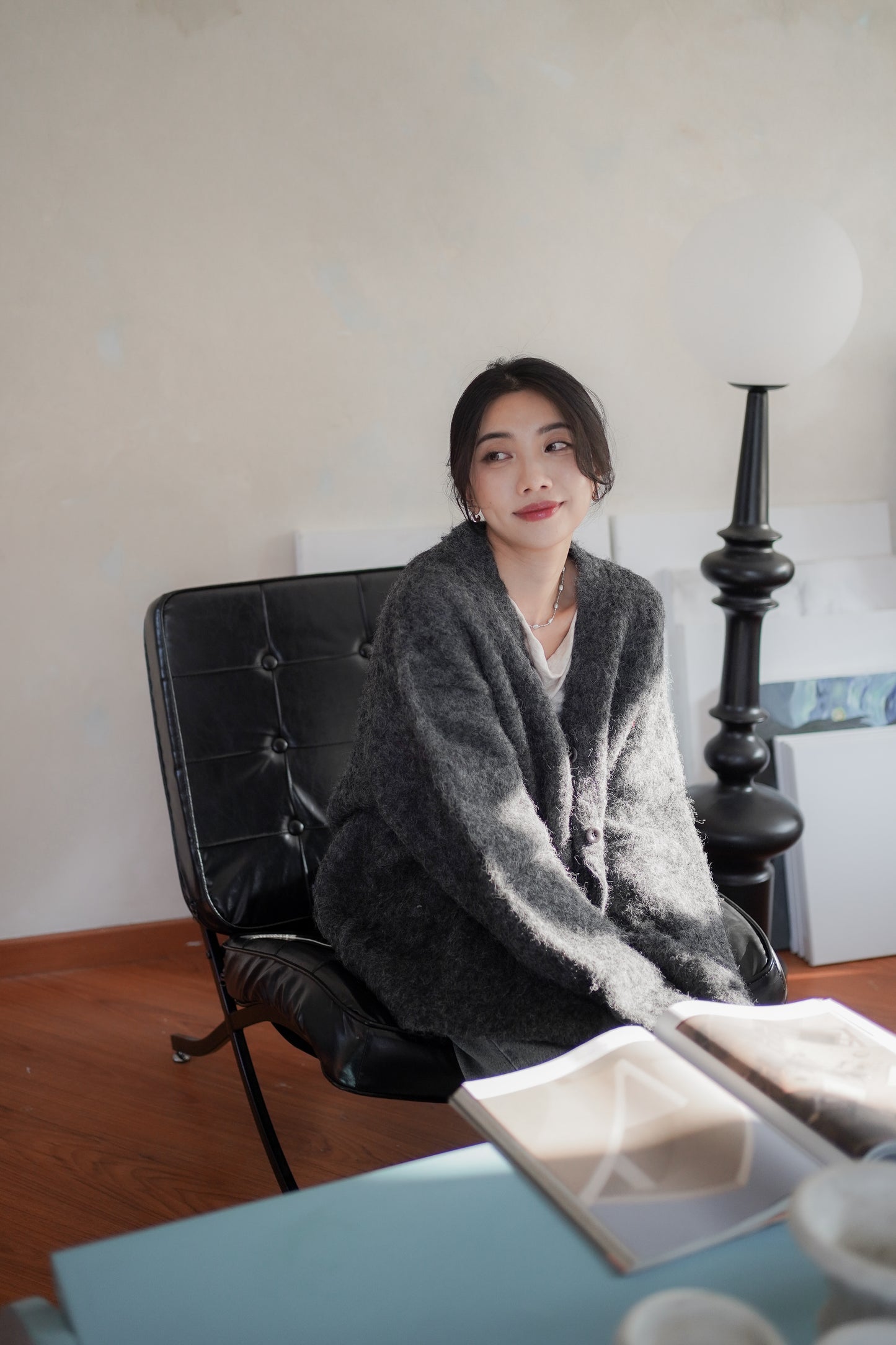 𝐃𝐞𝐜 Fuzzy Alpaca Cardigan