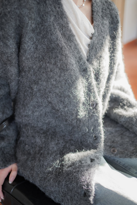 𝐃𝐞𝐜 Fuzzy Alpaca Cardigan