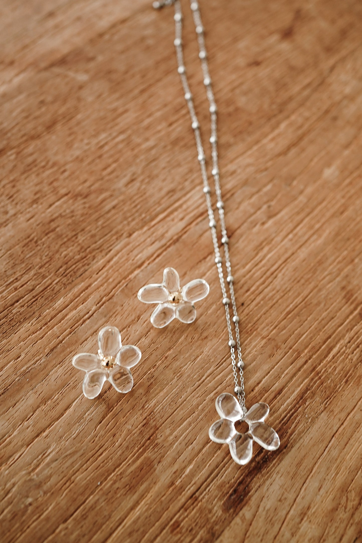 𝐌𝐚𝐲🇰🇷 【夏日設計感!】Acrylic Floral Vacation Set