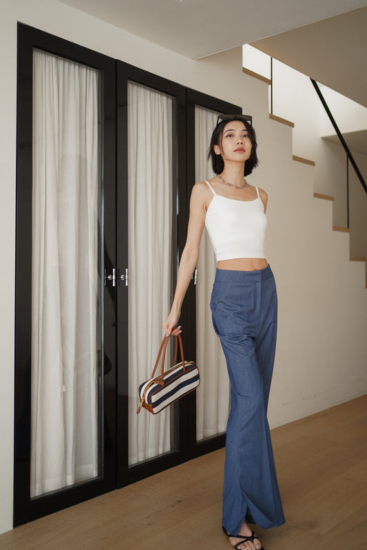 𝐌𝐚𝐲🇰🇷 Lightweight Denim Print Pants