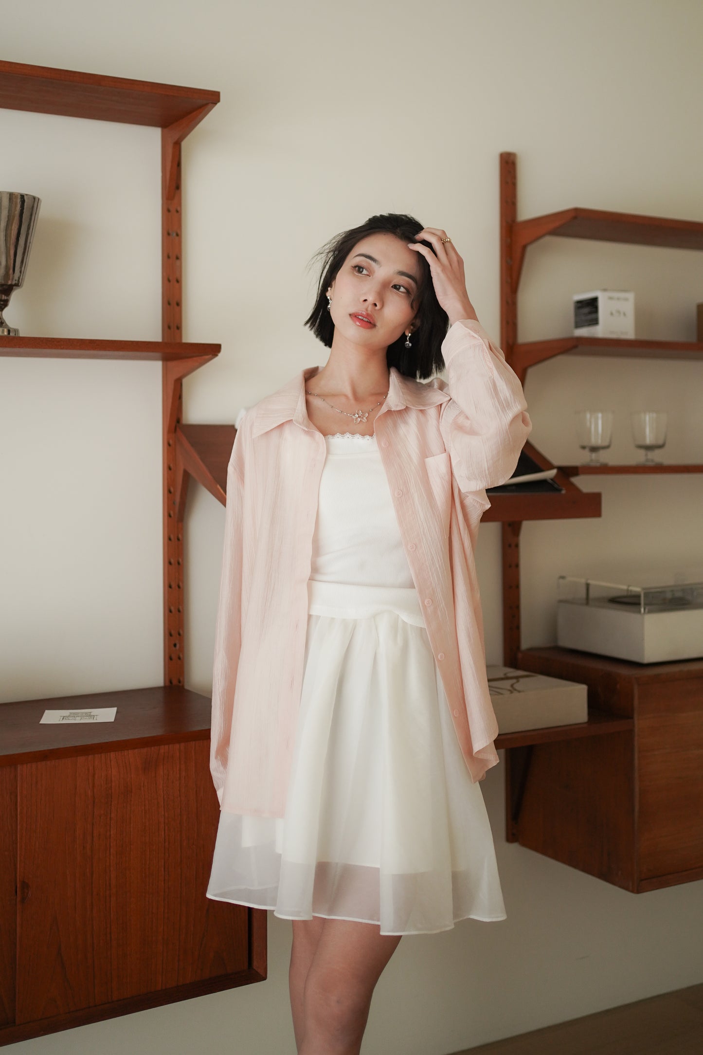 𝐌𝐚𝐲🇰🇷 【高級天絲】Tencil Flowing Shirt