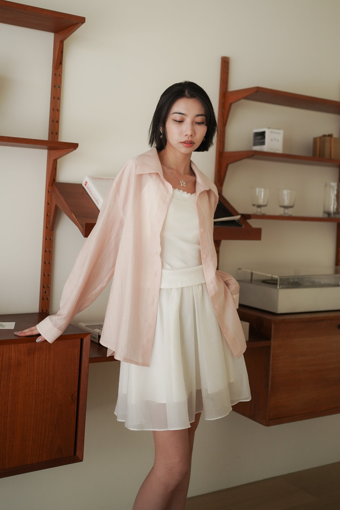 𝐌𝐚𝐲🇰🇷 【高級天絲】Tencil Flowing Shirt