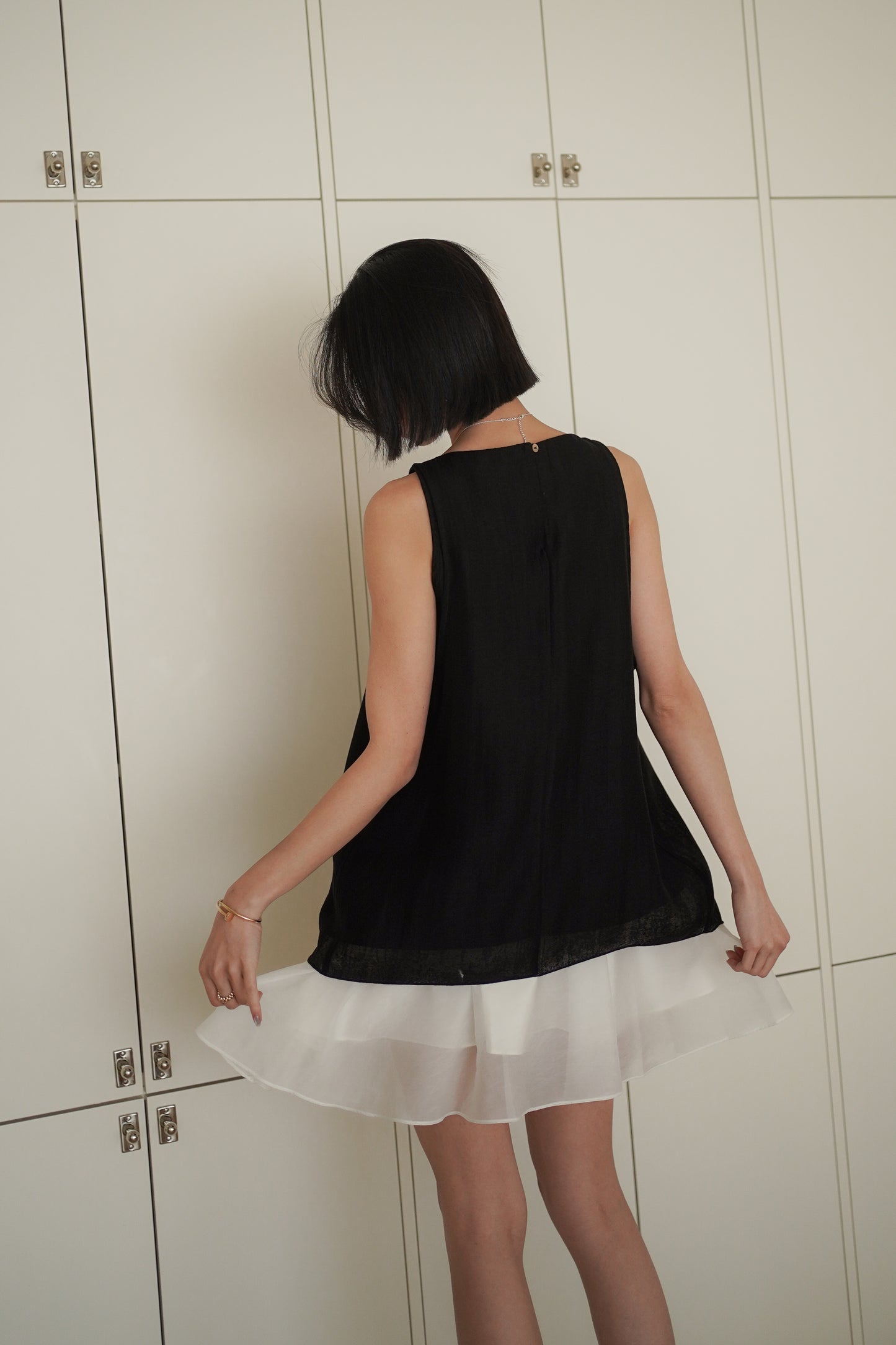 【知性浪漫】 Layered Vest & Sheer Skirt Set✨Best套裝【原價$1090】