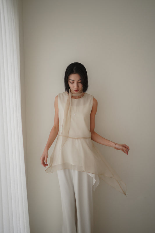 𝐌𝐚𝐲🇰🇷 Elegant Chiffon Vest