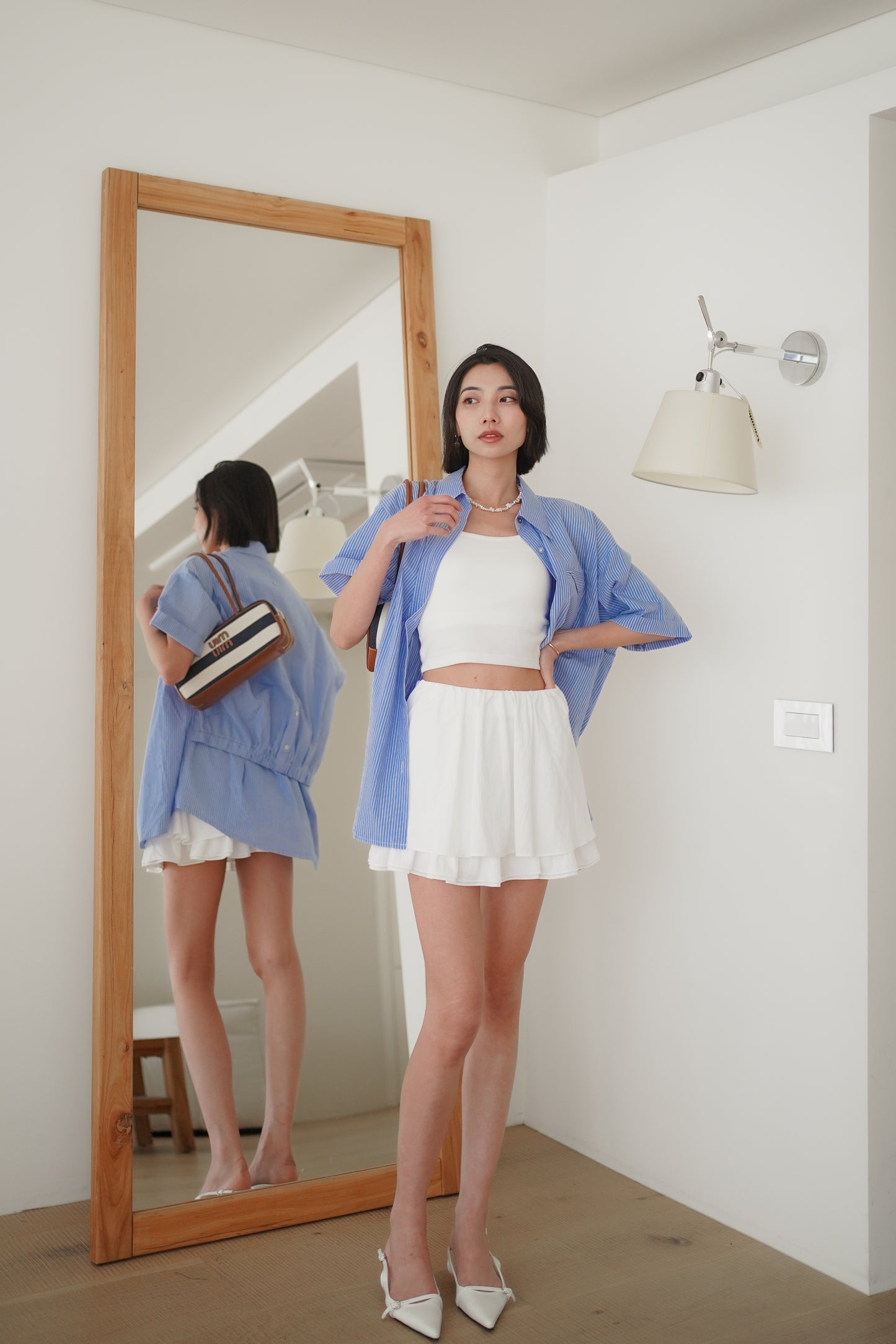 𝐌𝐚𝐲🇰🇷 【百搭裙褲】Mini Flare Skort