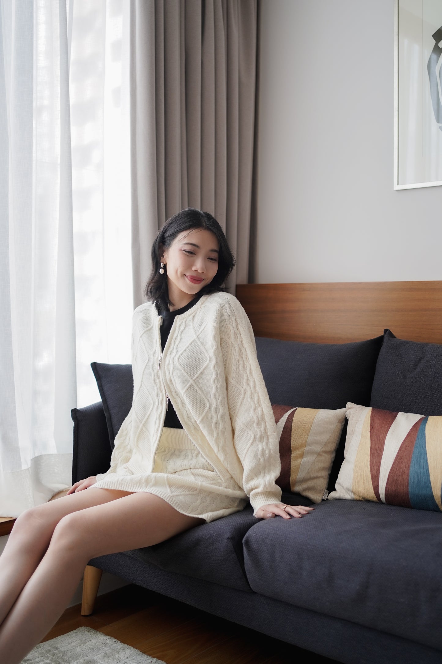 Wool80 Cable-Knit Jacket & Skirt Set 𝙎𝙖𝙡𝙚❣️