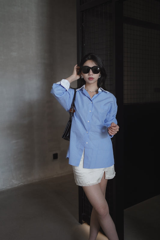 【Kedi Made】 Old Money Stripe Shirt ᵇᵉˢᵗ ⁱᵗᵉᵐ