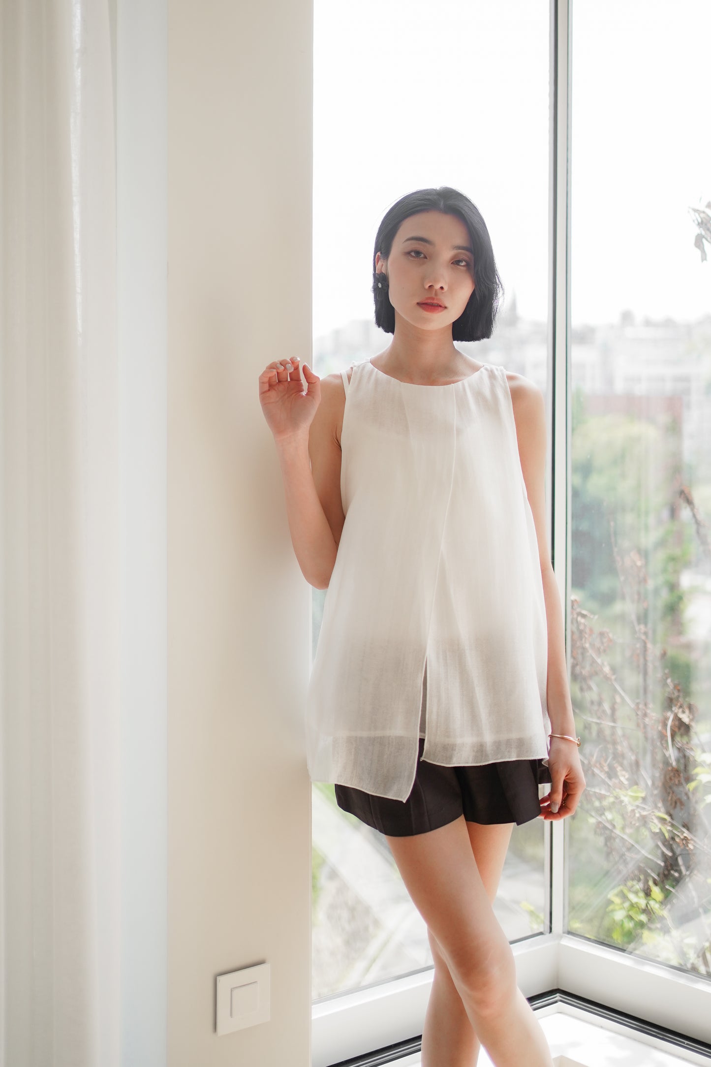 【知性浪漫】 Layered Vest & Sheer Skirt Set✨Best套裝【原價$1090】