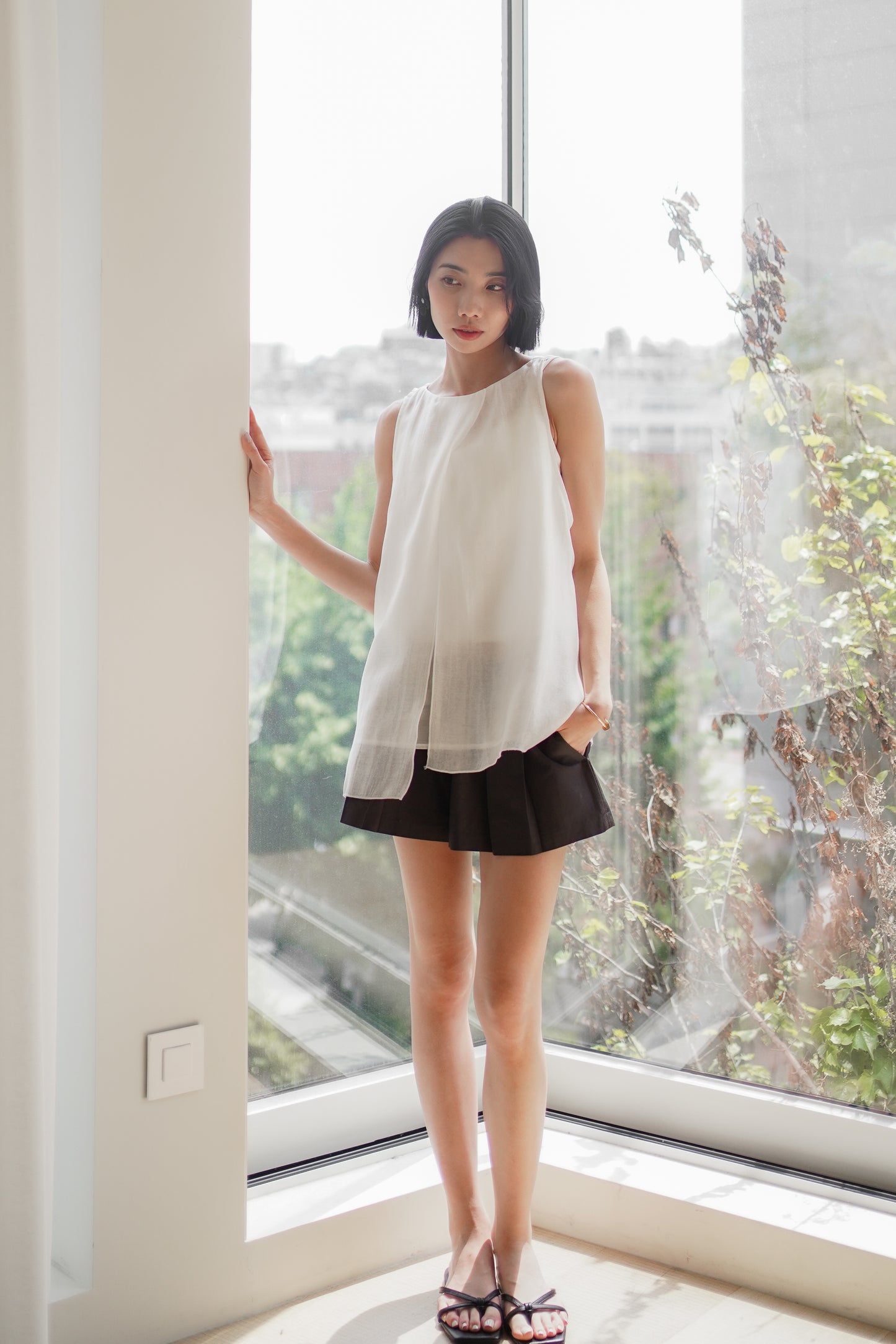 【知性浪漫】 Layered Vest & Sheer Skirt Set✨Best套裝【原價$1090】