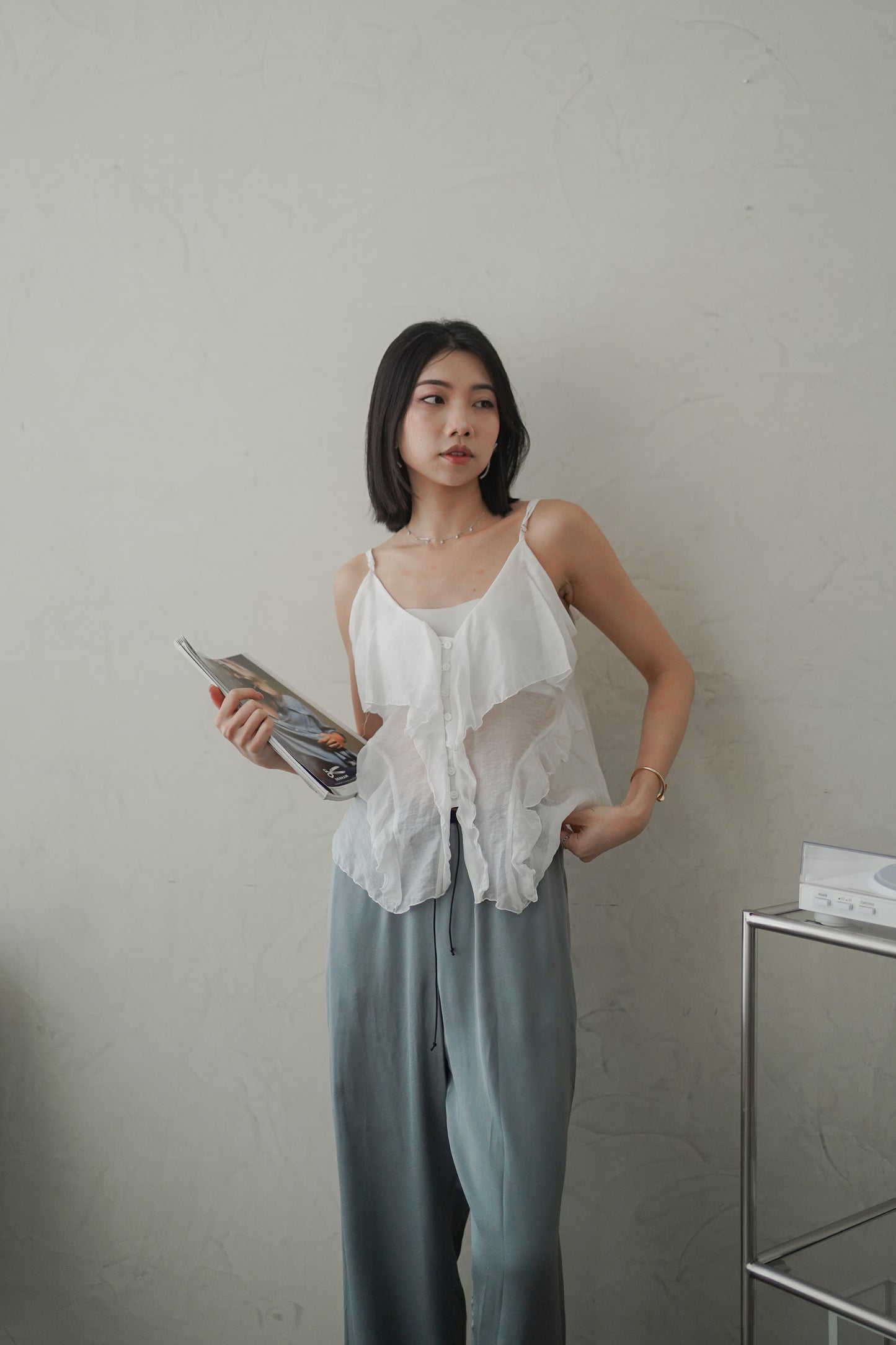 𝐀𝐮𝐭 Fleur Ruffle Cami