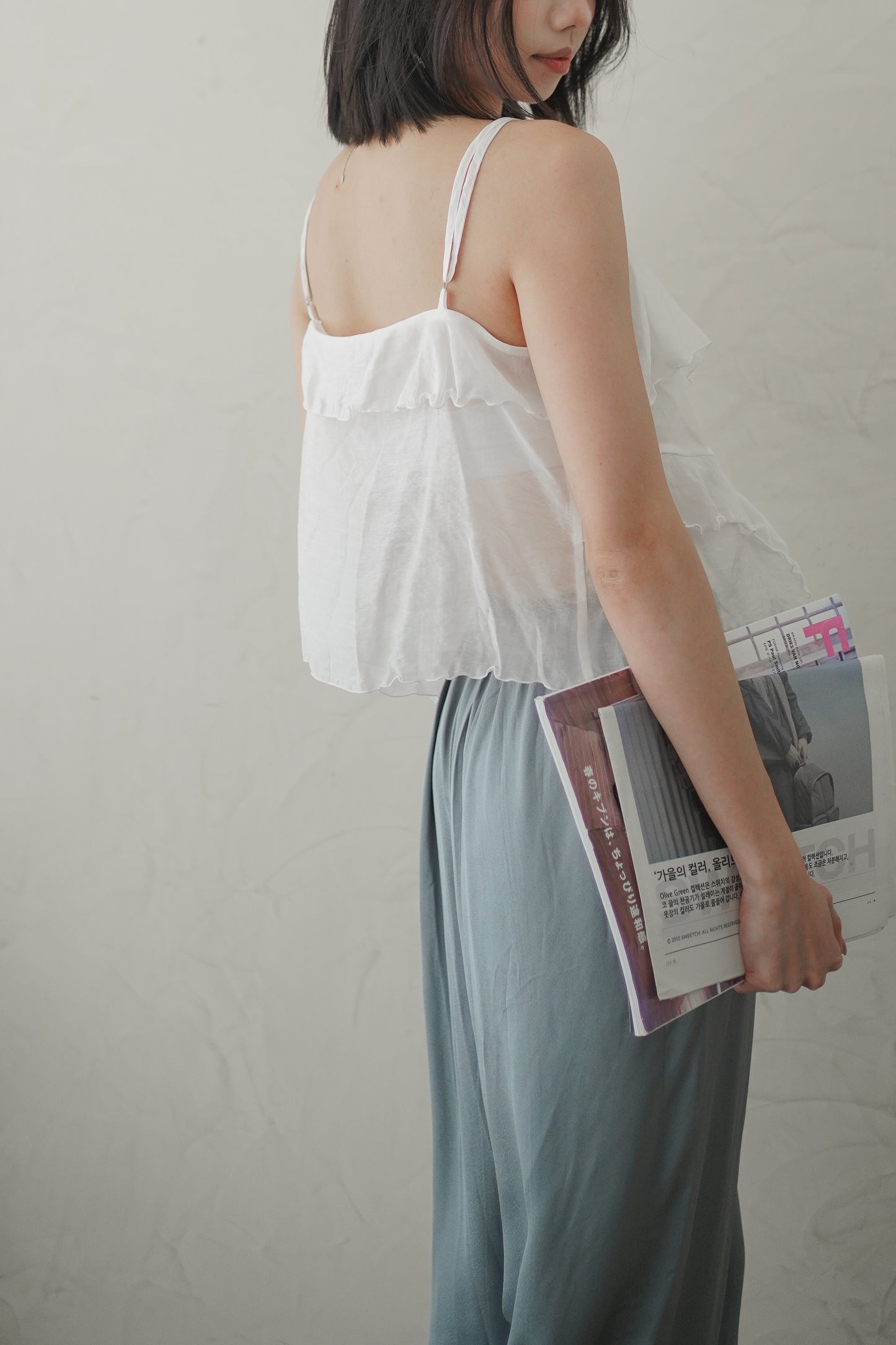 𝐀𝐮𝐭 Fleur Ruffle Cami