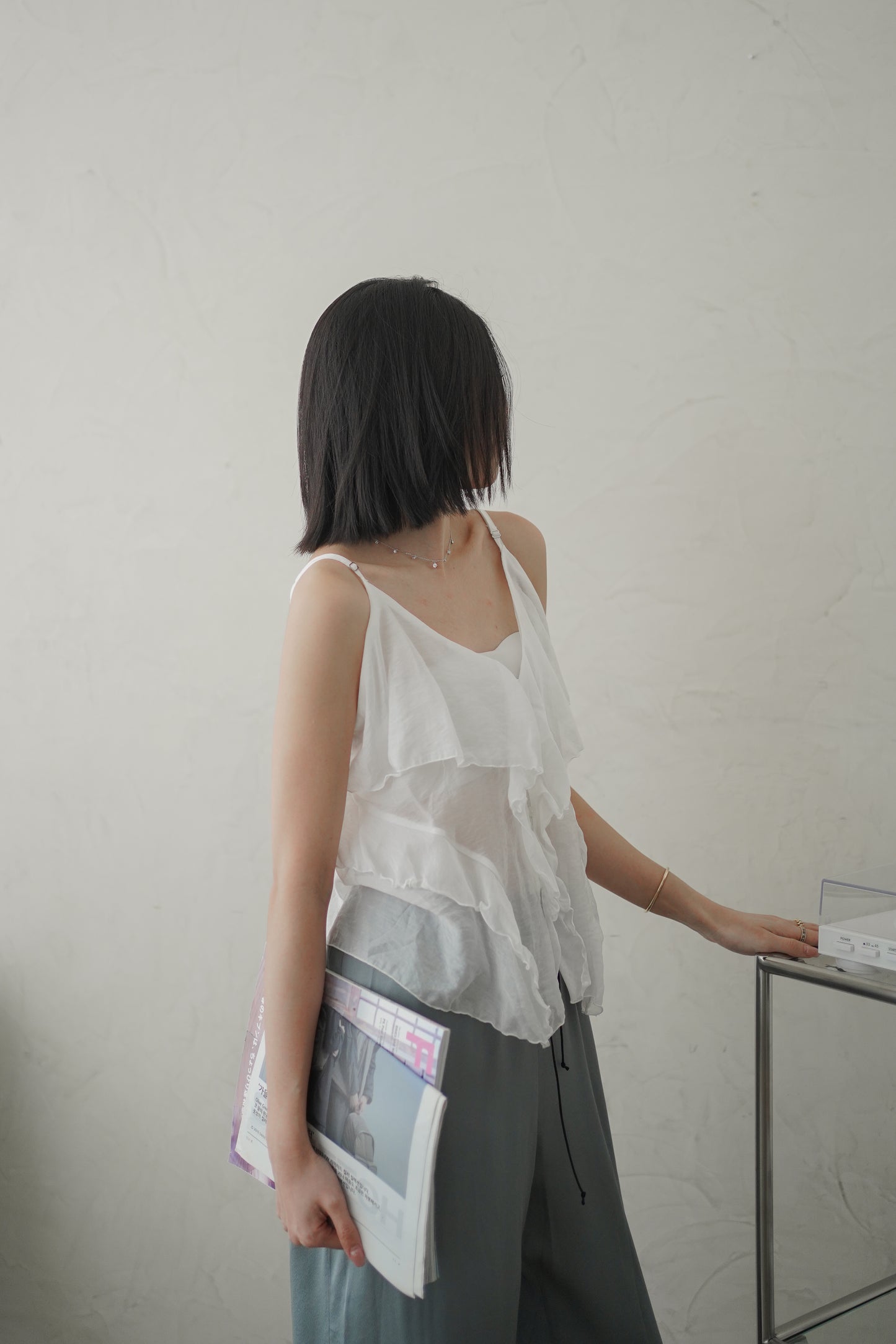 𝐀𝐮𝐭 Fleur Ruffle Cami