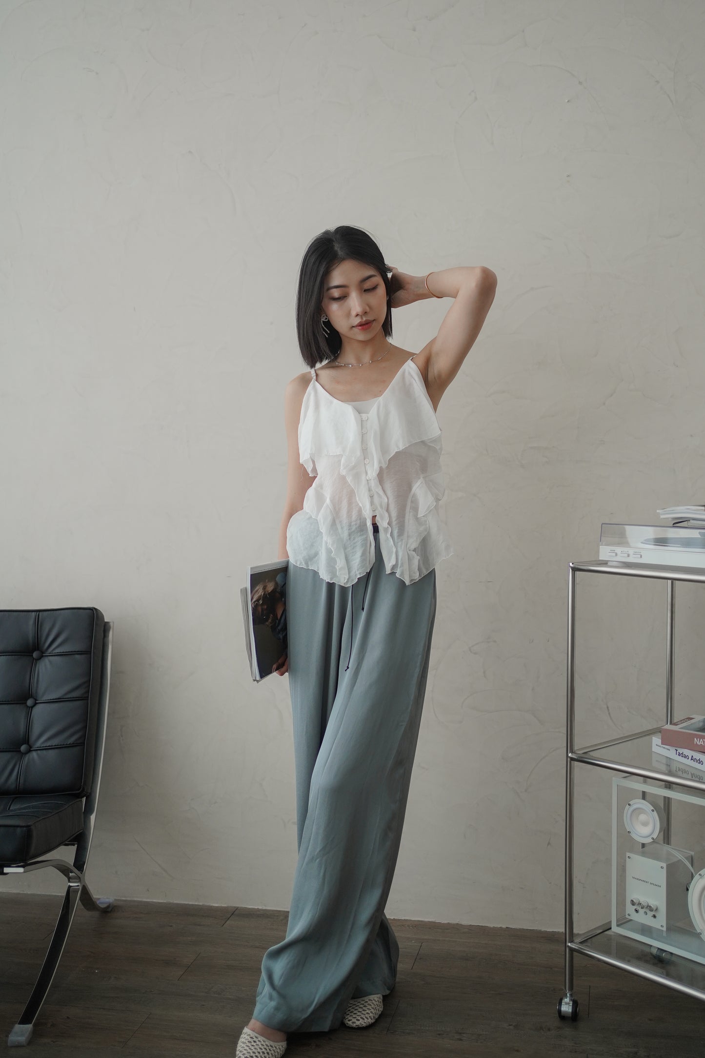 𝐀𝐮𝐭 Fleur Ruffle Cami