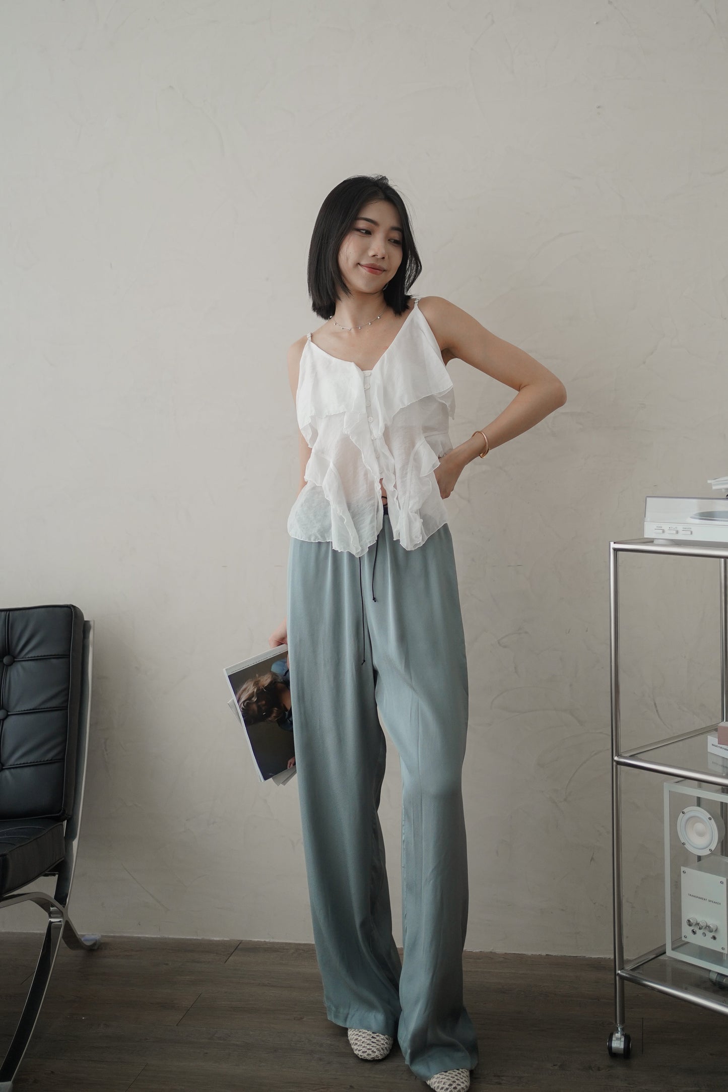 𝐀𝐮𝐭 Fleur Ruffle Cami