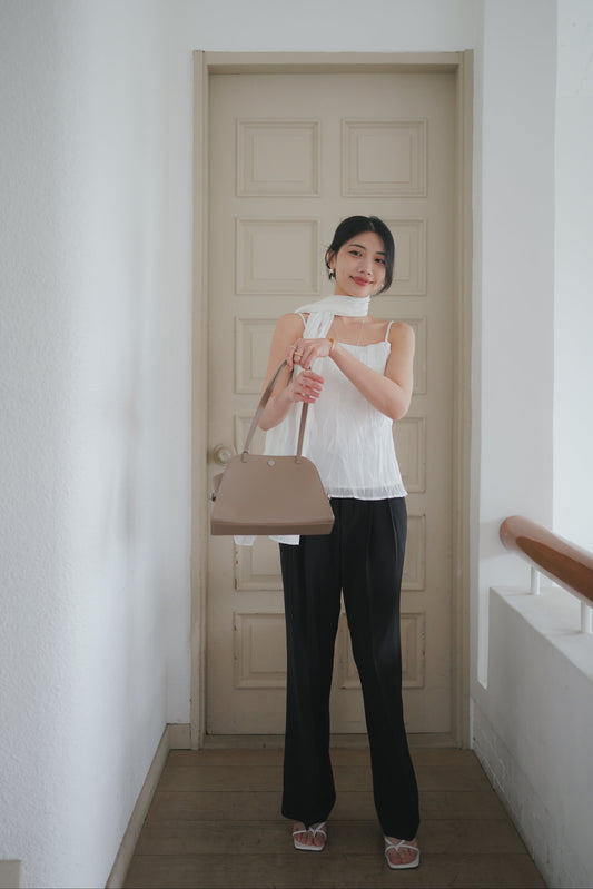 𝐌𝐚𝐲 〖老錢風|涼感免熨〗 Modern Double Tuck Trousers