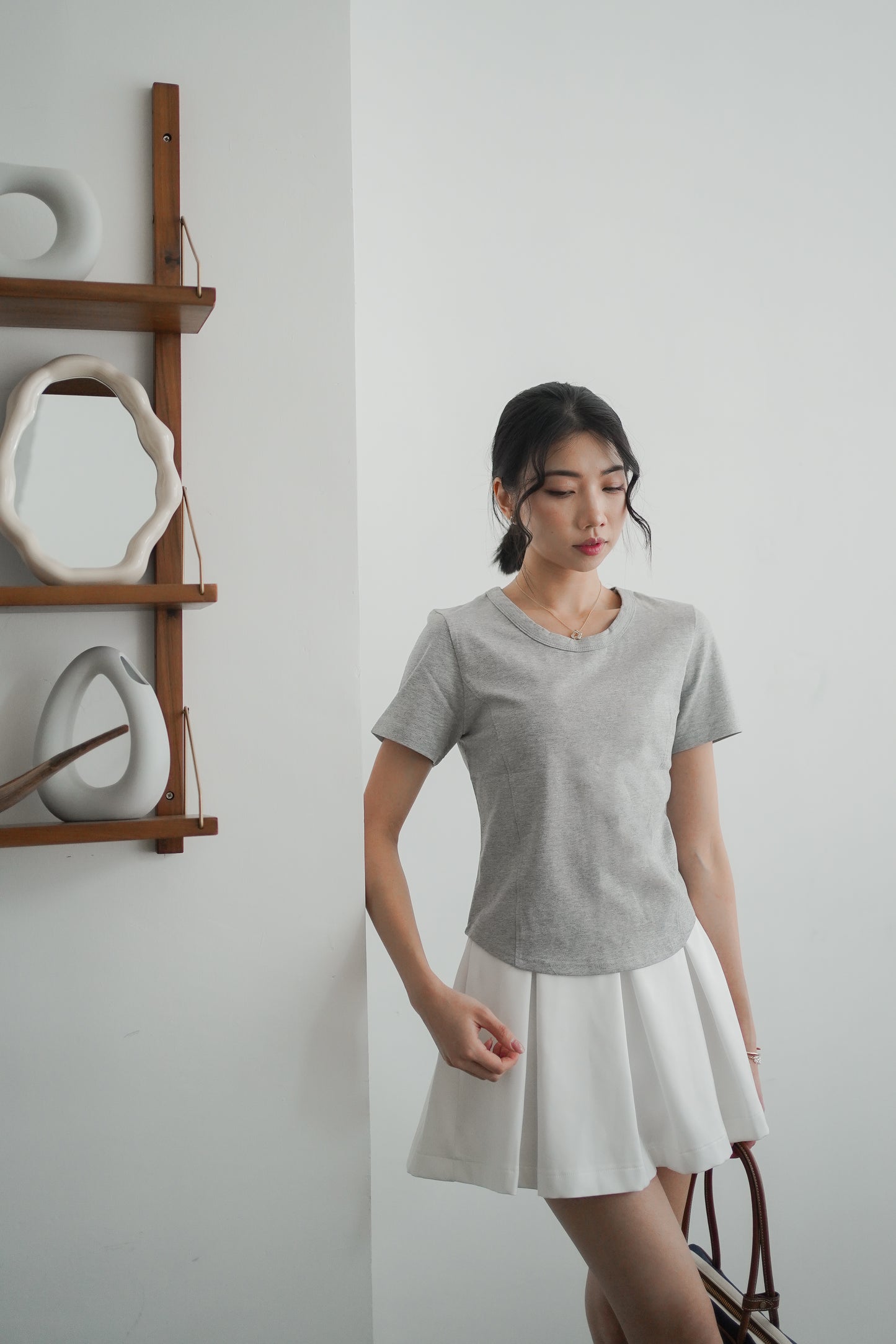 𝐀𝐮𝐭 Curve Fit Contour Tee 【Cotton95】