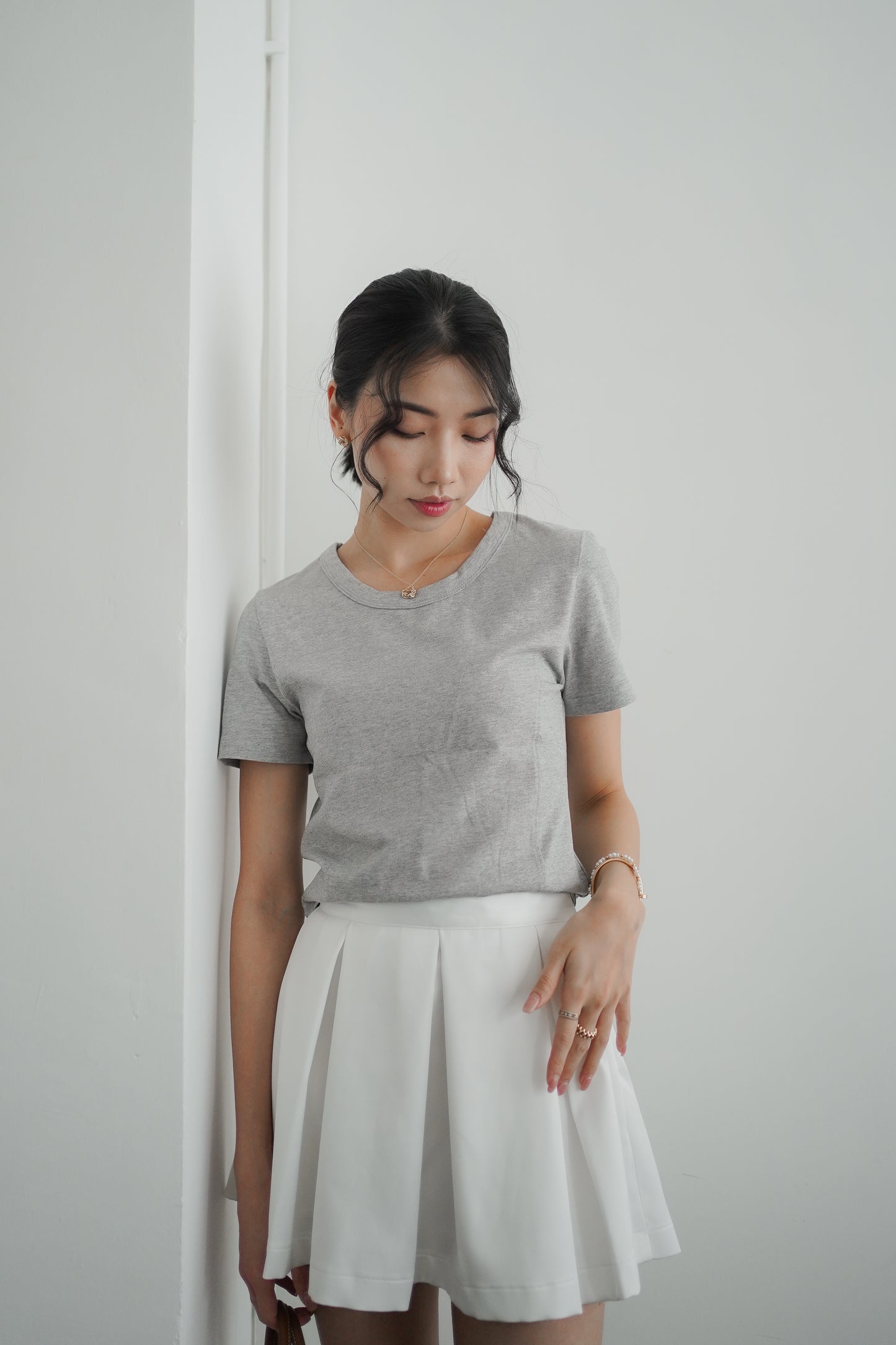 𝐀𝐮𝐭 Curve Fit Contour Tee 【Cotton95】