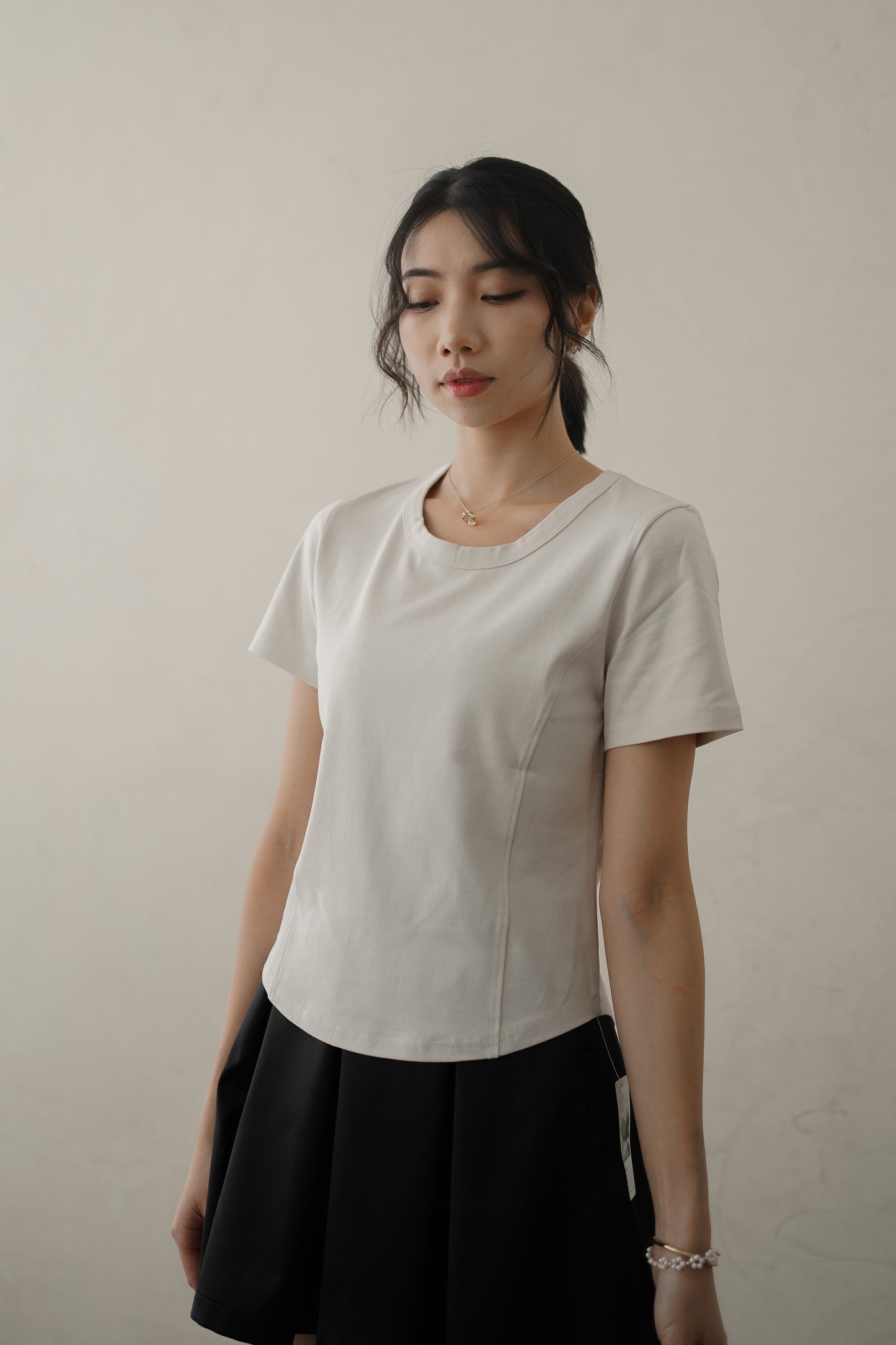 𝐀𝐮𝐭 Curve Fit Contour Tee 【Cotton95】