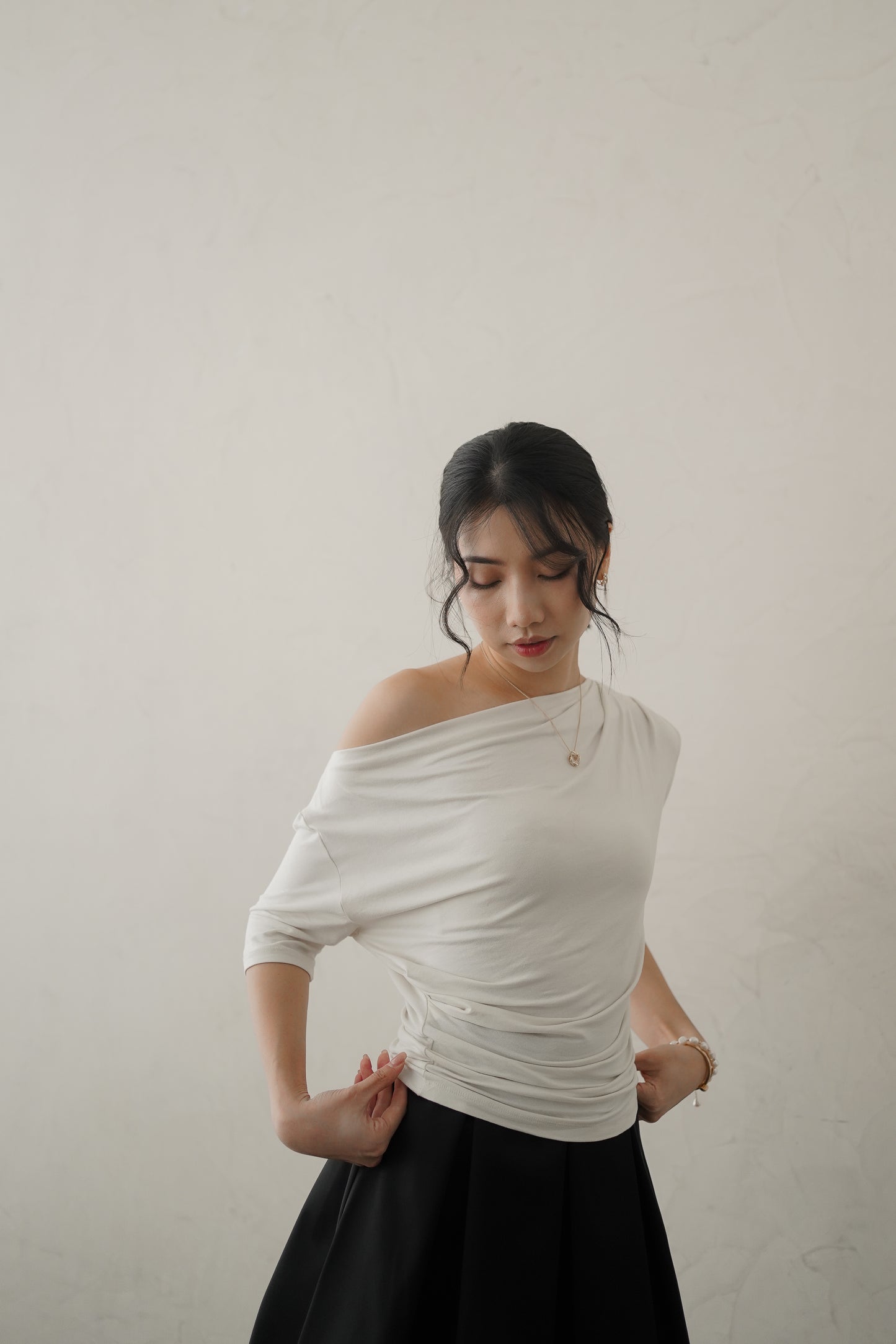 𝐀𝐮𝐭 【Kedi Made】 Lunare Drape Top
