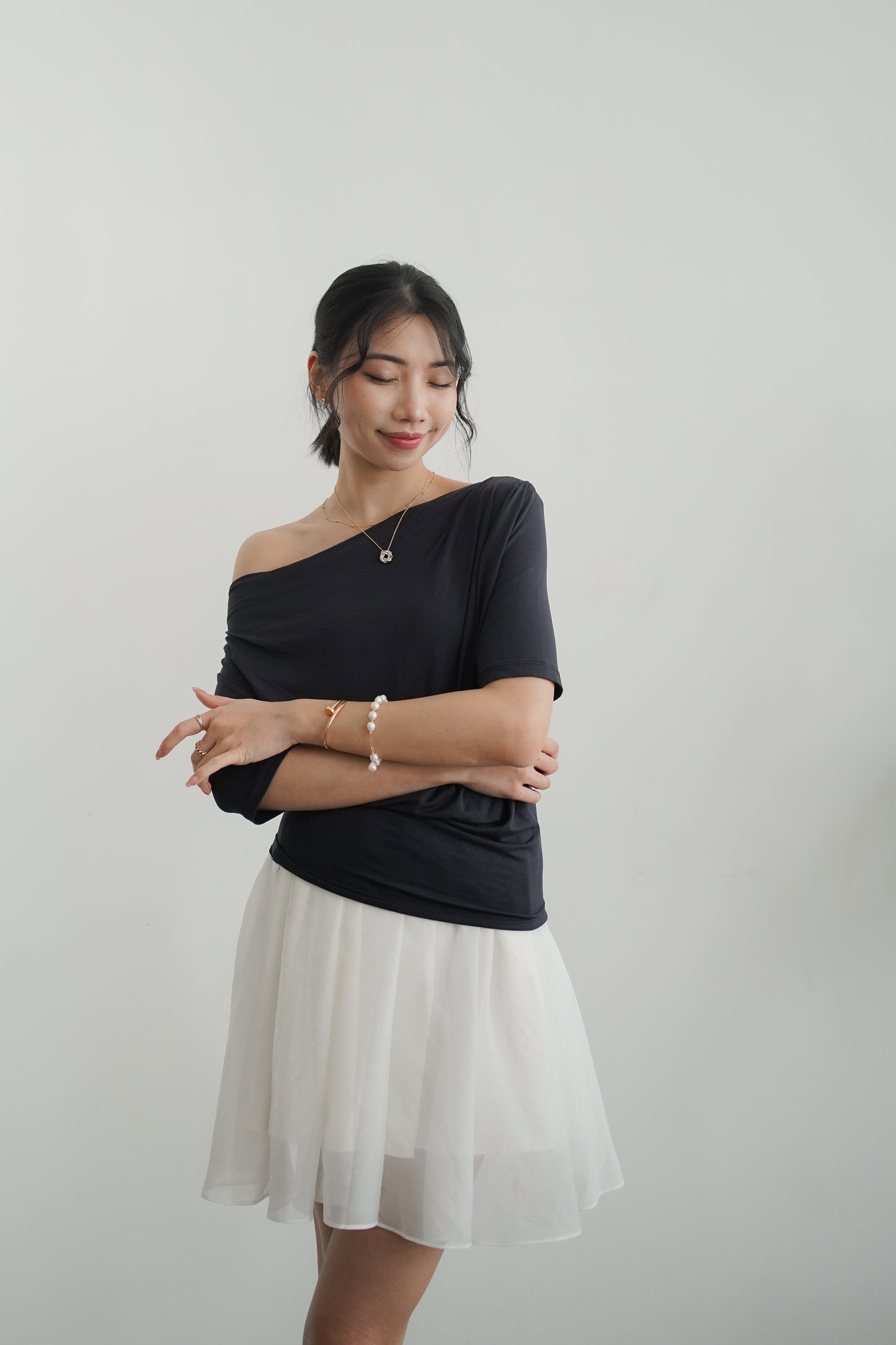 𝐀𝐮𝐭 【Kedi Made】 Lunare Drape Top