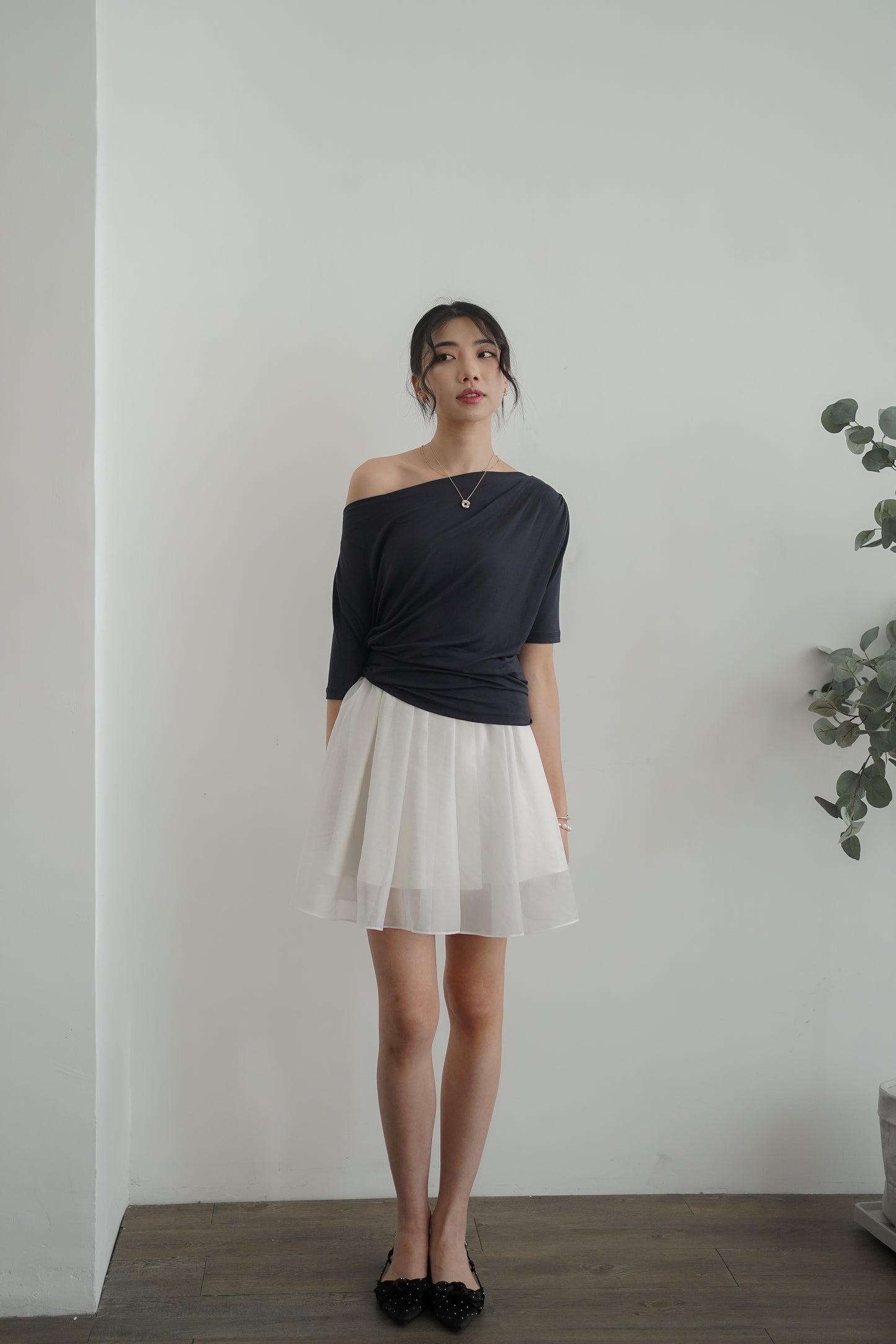 𝐀𝐮𝐭 【Kedi Made】 Lunare Drape Top